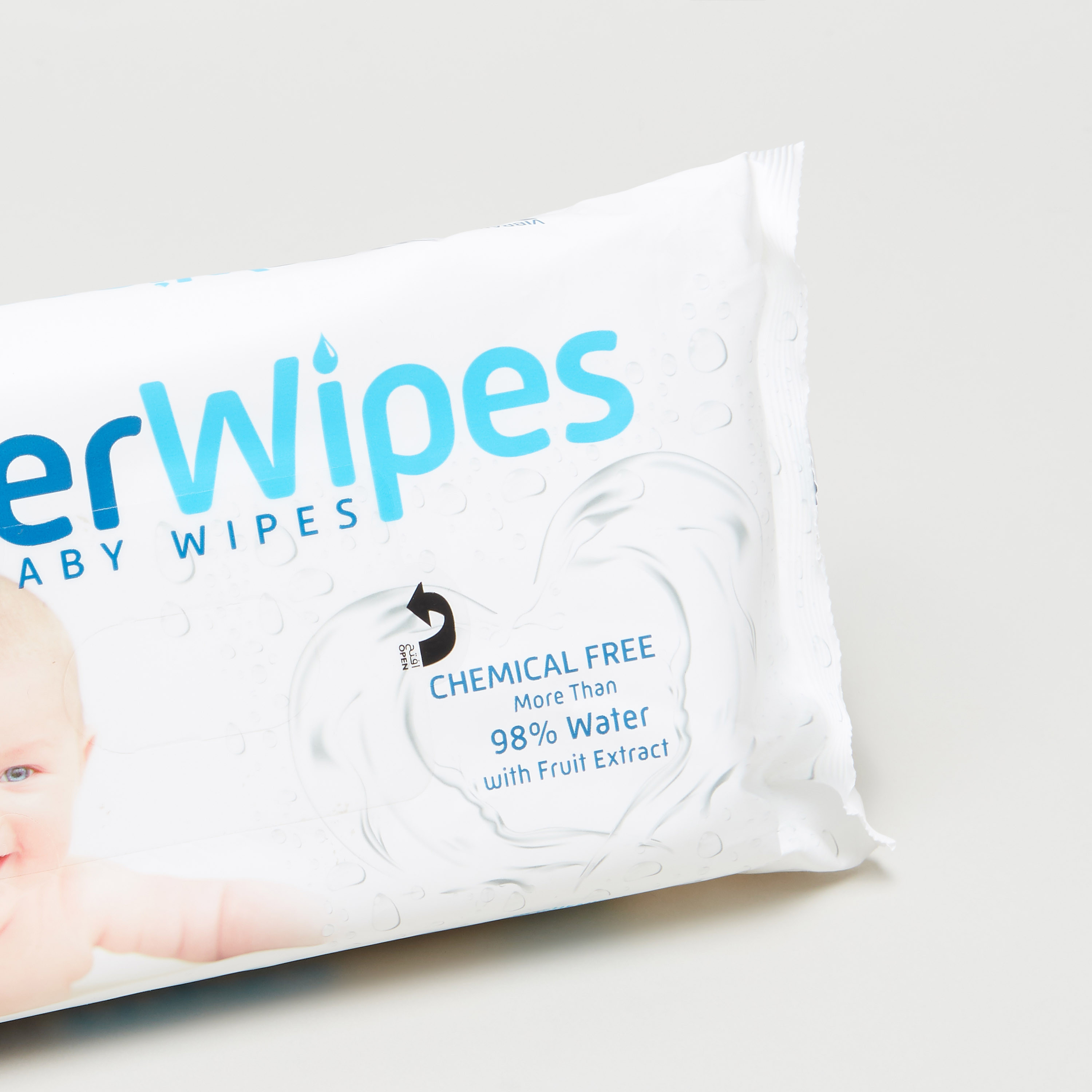 مناديل أطفال مبللة بالماء - 72 قطعة-baby-bathandcare-wipes-image-2