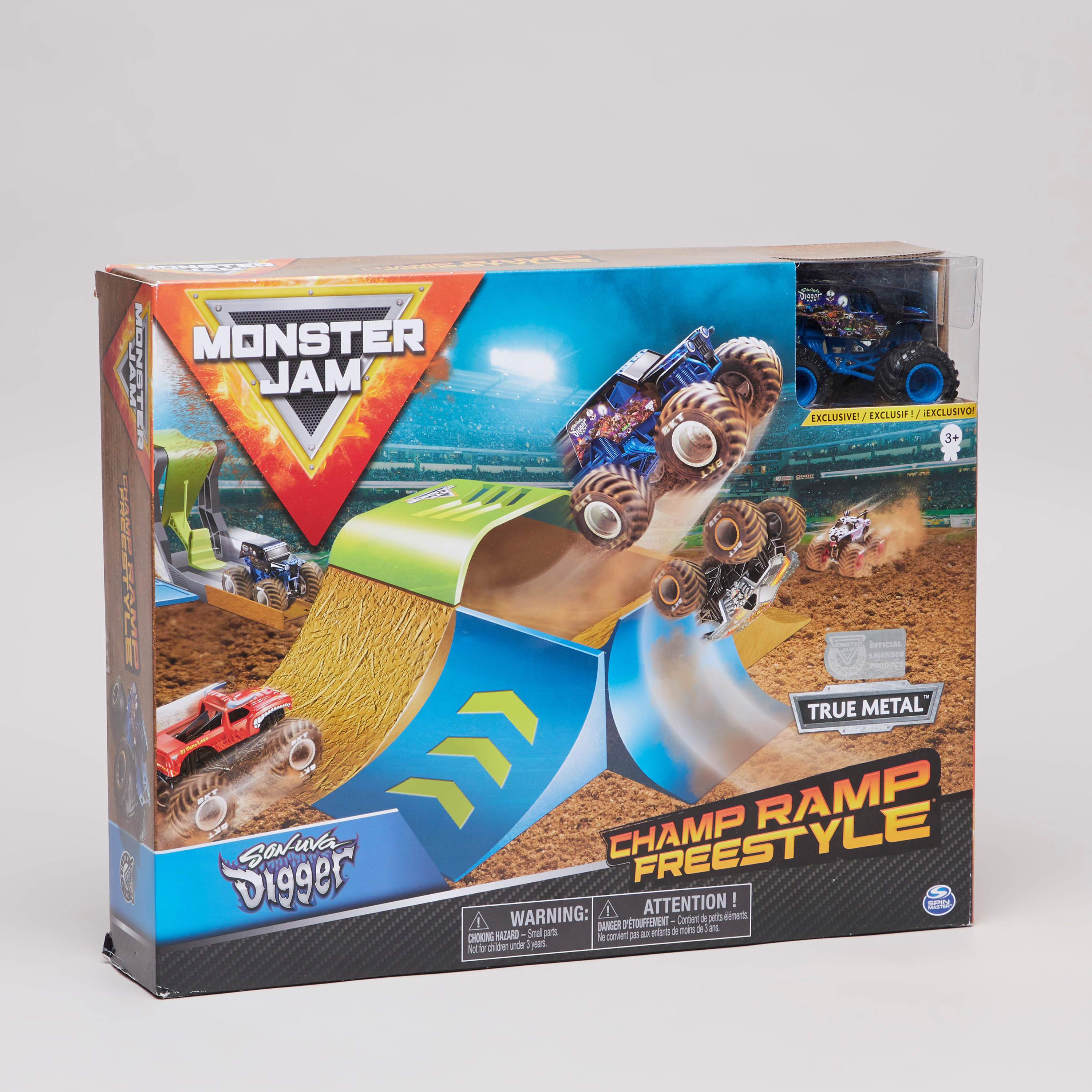 Monster jam champ ramp freestyle playset online