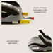 Giggles Transitfix Booster Car Seat - Grey (7 years to 12 years)-Car Seats-thumbnail-7