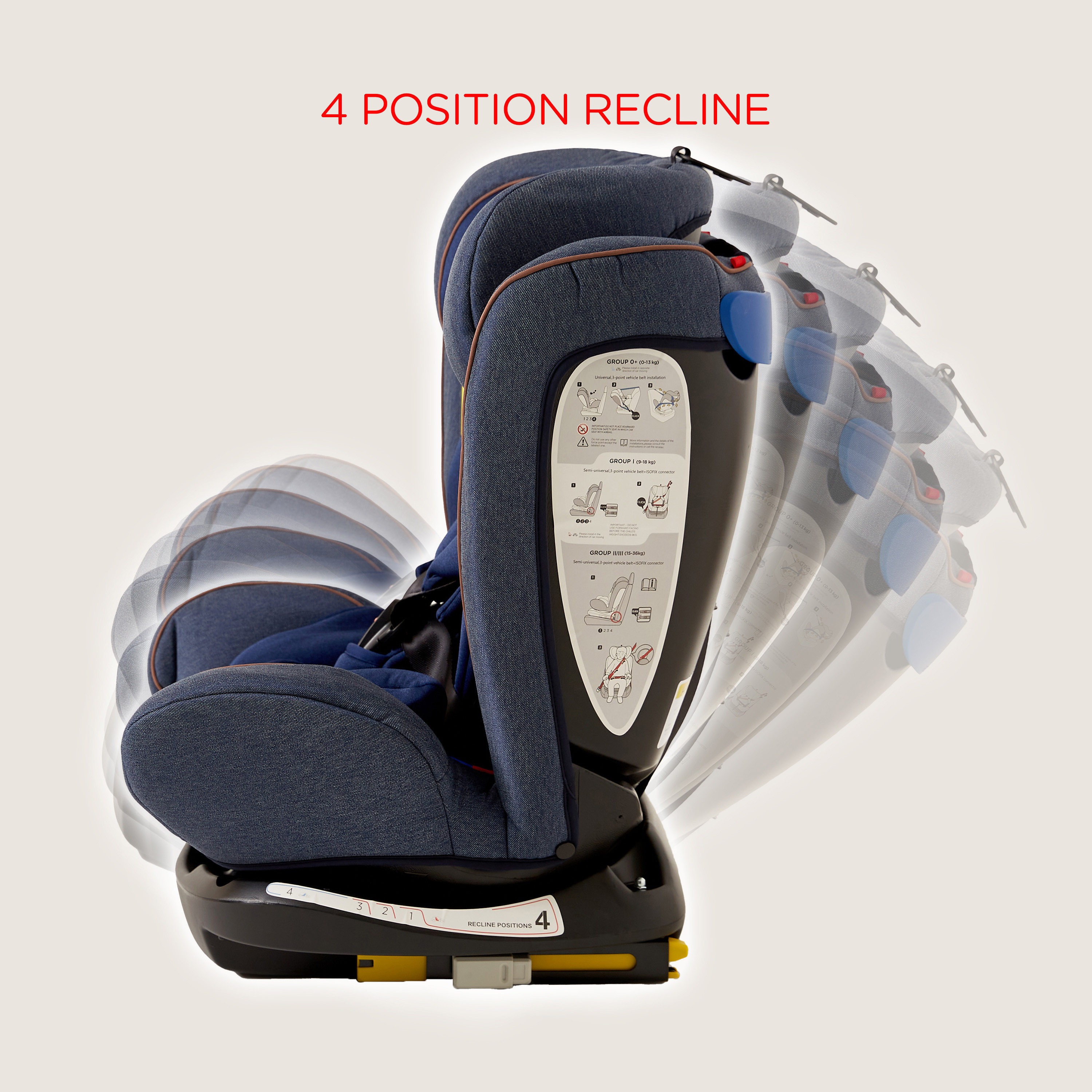 Car seat max clearance weight