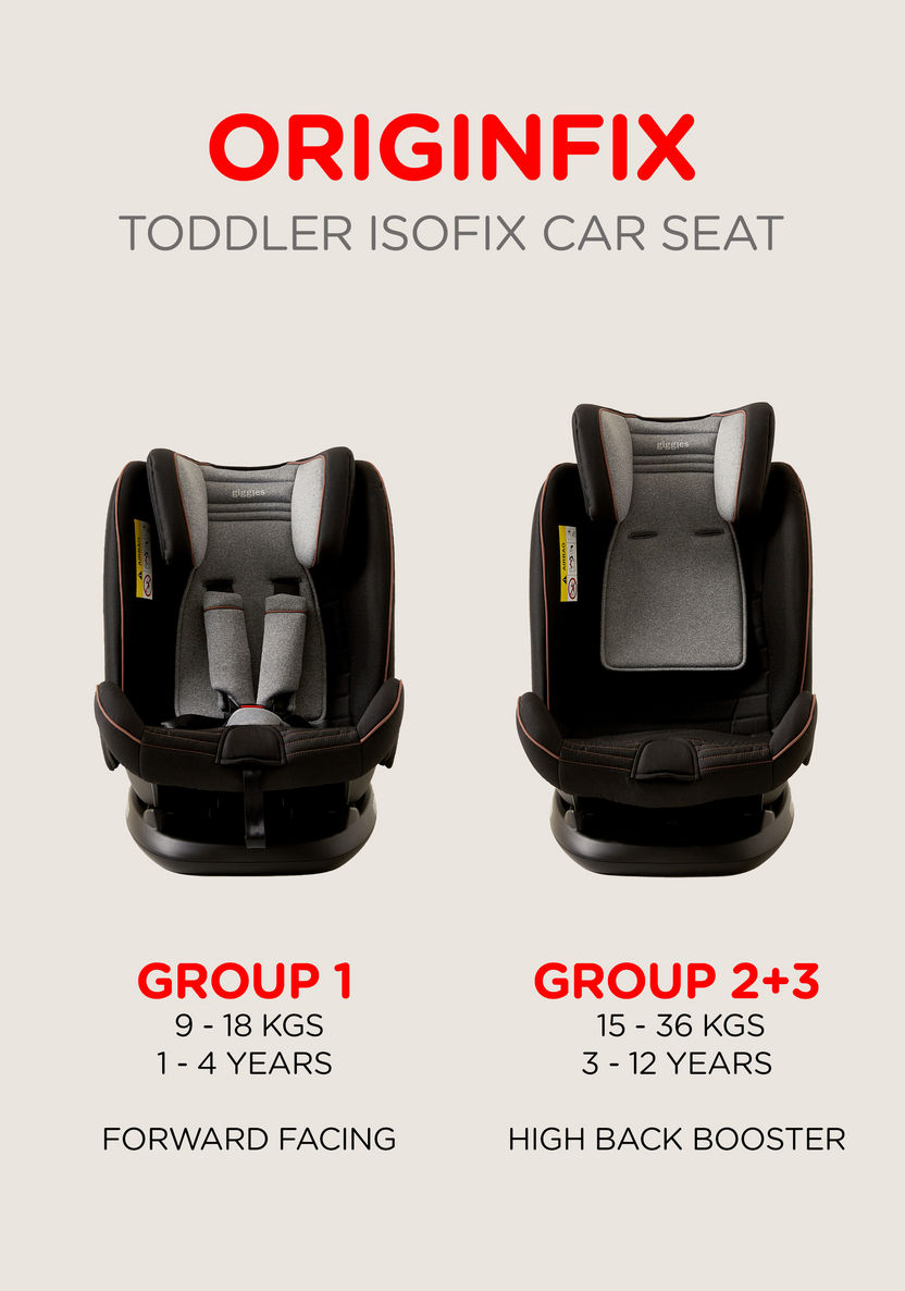 Giggles Originfix 3-in-1 Toddler Carseat (Ages 1-12 years)-Car Seats-image-3