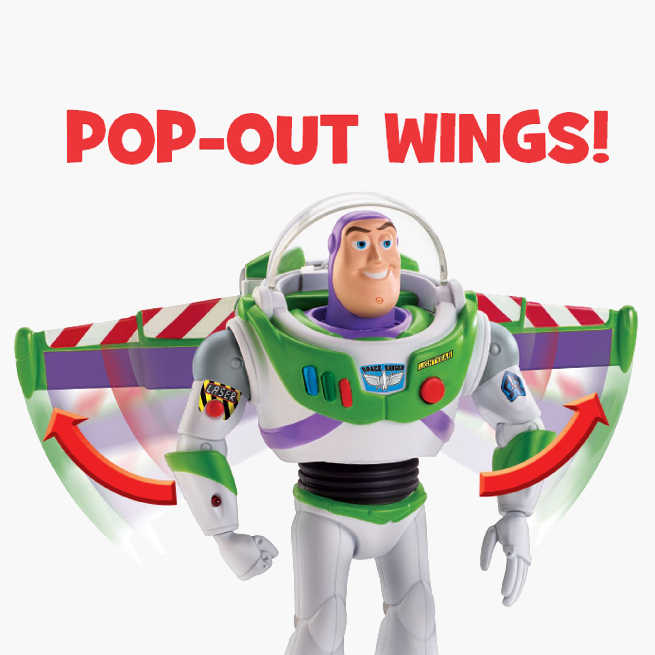 Buzz lightyear sale wings pop out