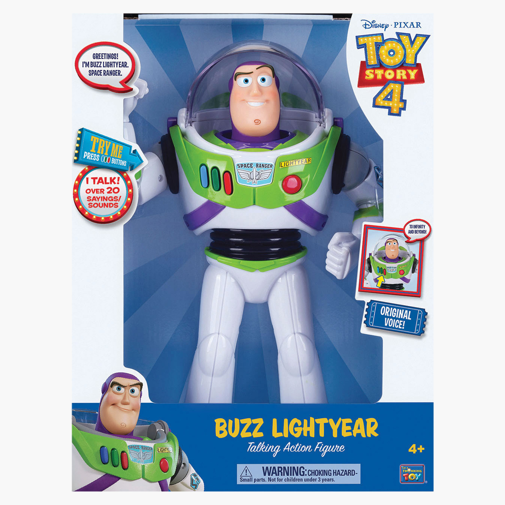 لعبة باز لايت يير بأصوات وطنين من فيلم توي ستوري لديزني-toys-playfigures-actionfigures-image-1