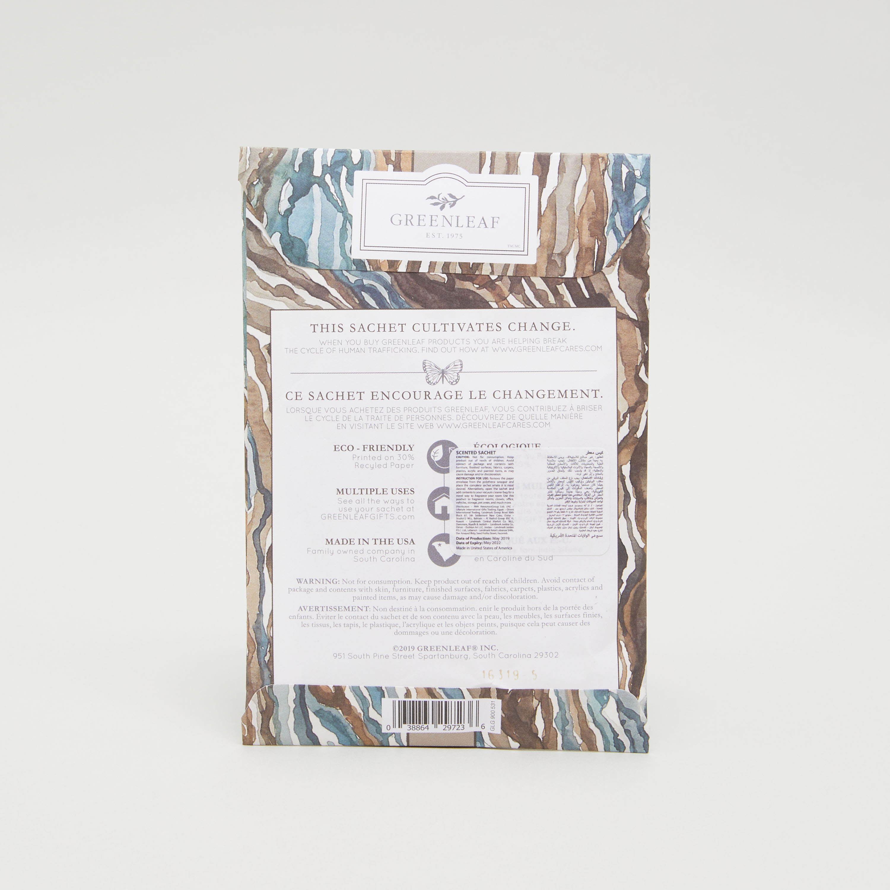 Greenleaf Amber Warmth Large Scented Sachet- 115ml-household-homefragrance-potpourri-image-2