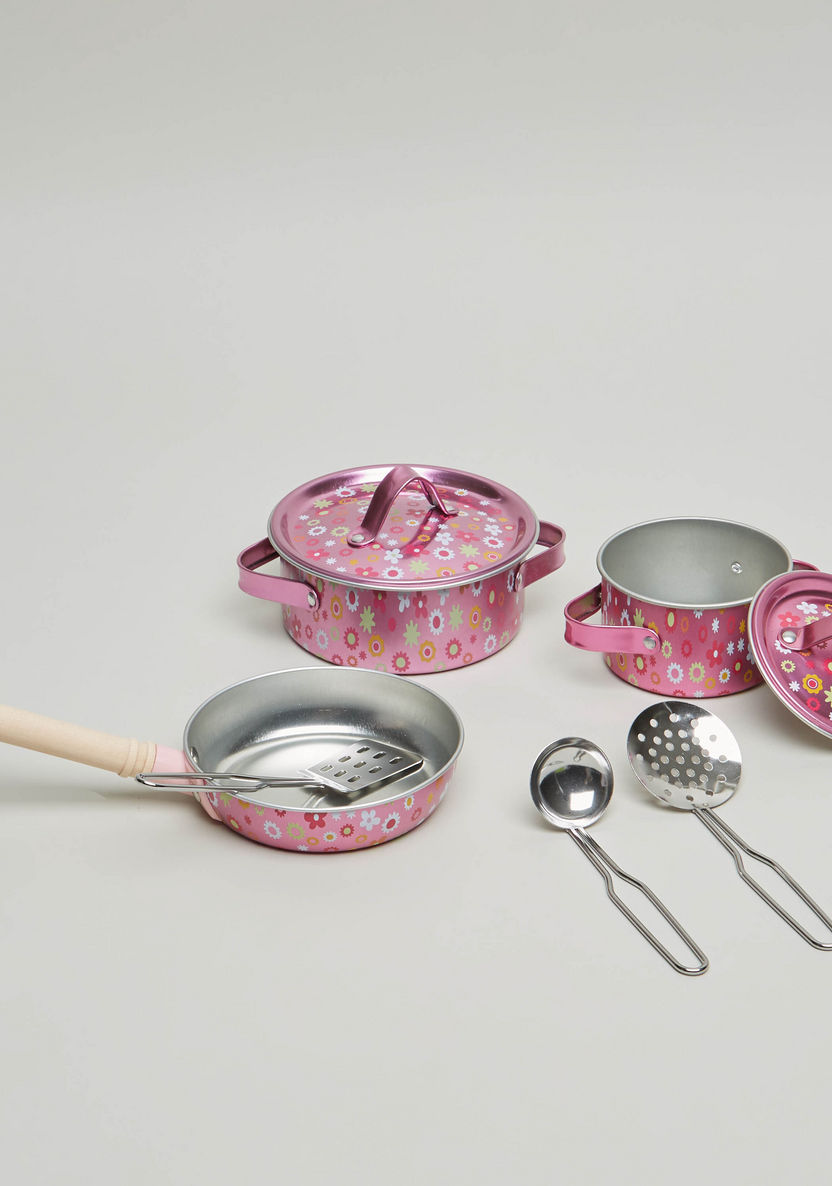 Champion Printed 8-Piece Cookware Playset-Role Play-image-1