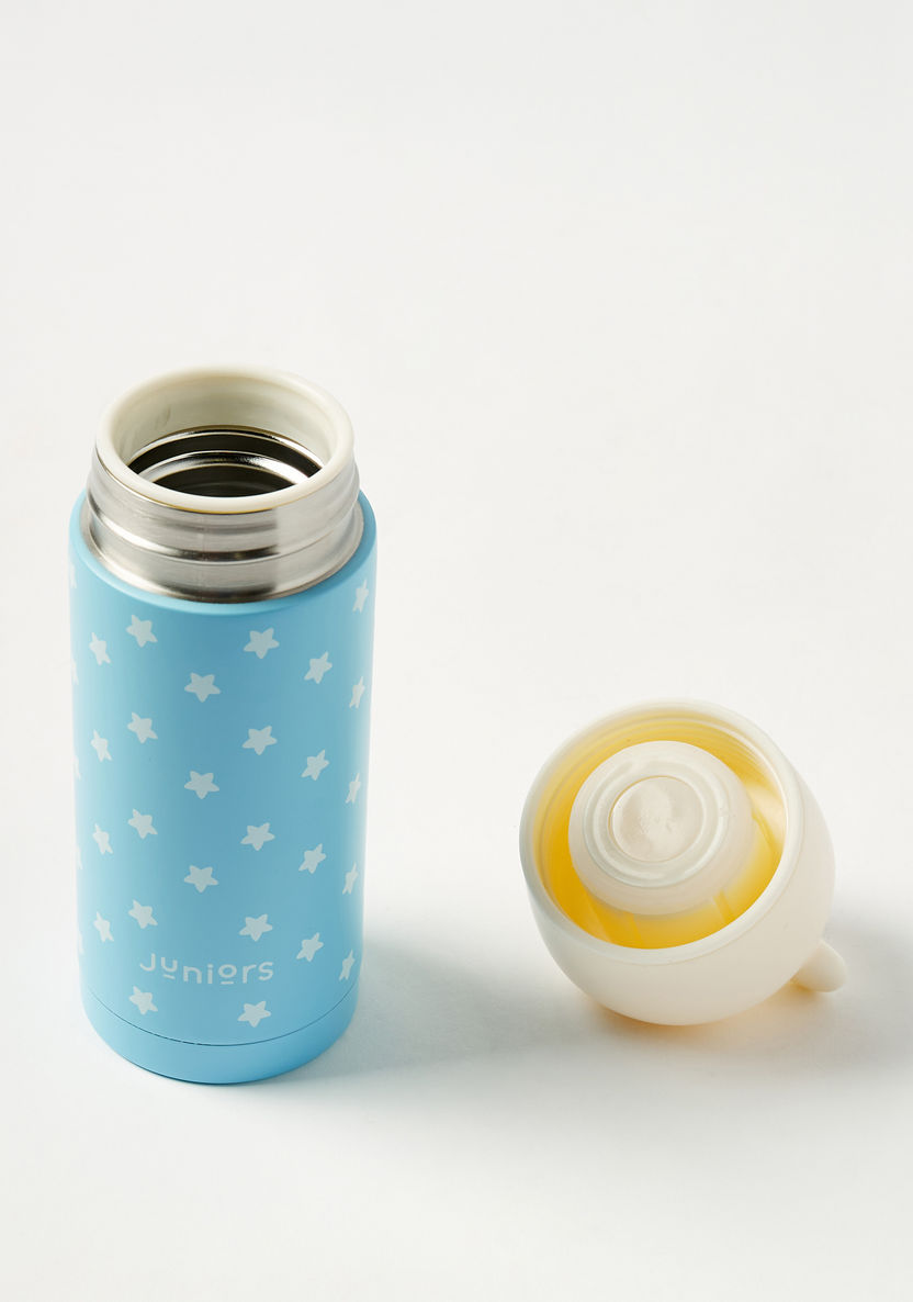 Juniors Printed Thermos Flask with Teddy Bear Shaped Cap - 250 ml-Accessories-image-2