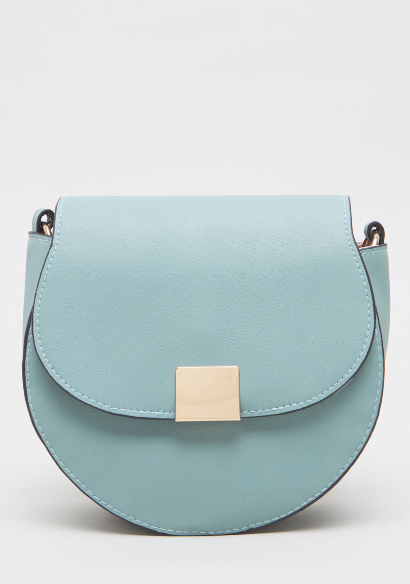 Sasha Crossbody Bag with Metal Accent-Handbags-image-0