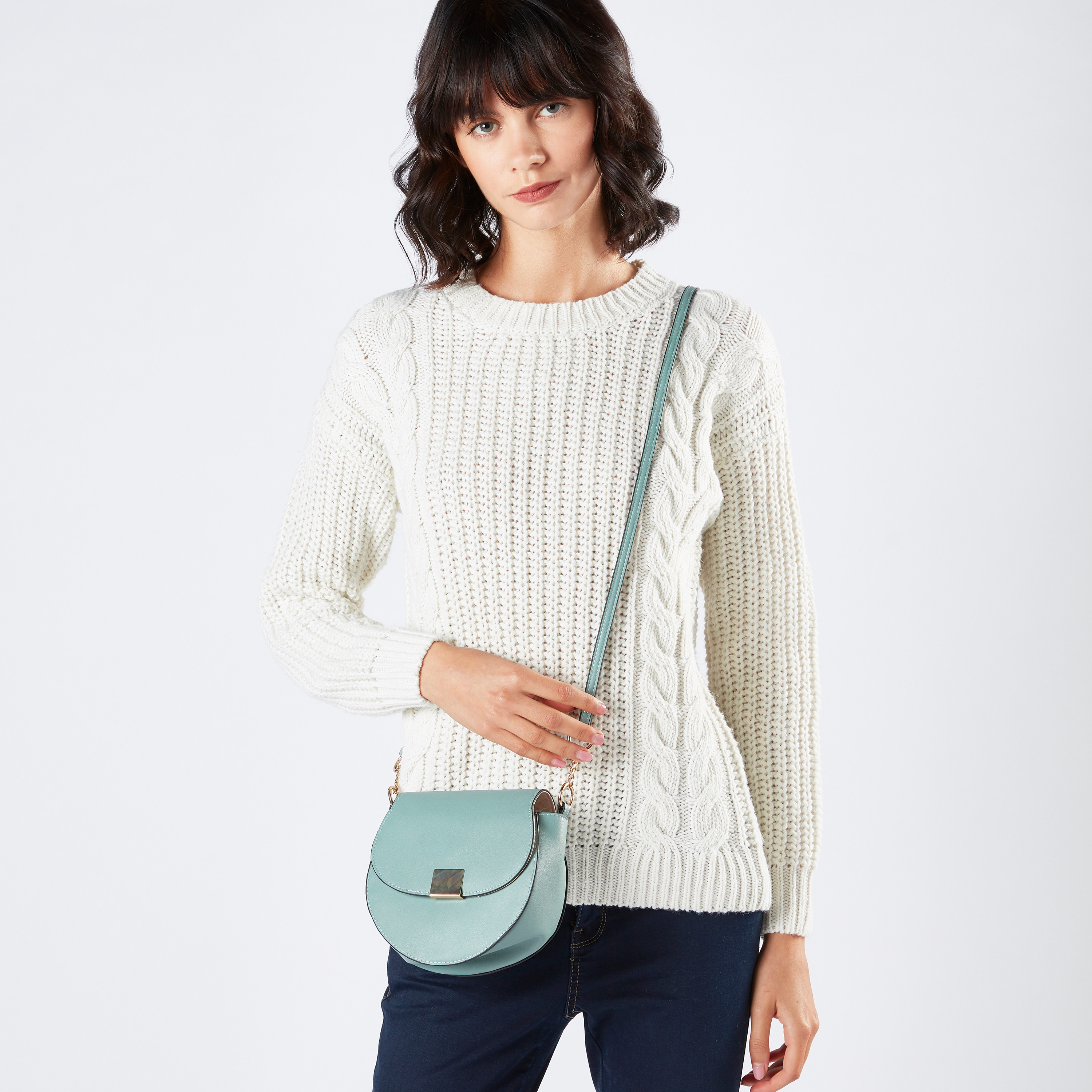 Sasha Crossbody Bag with Metal Accent-women-bagsandwallets-handbags-image-2