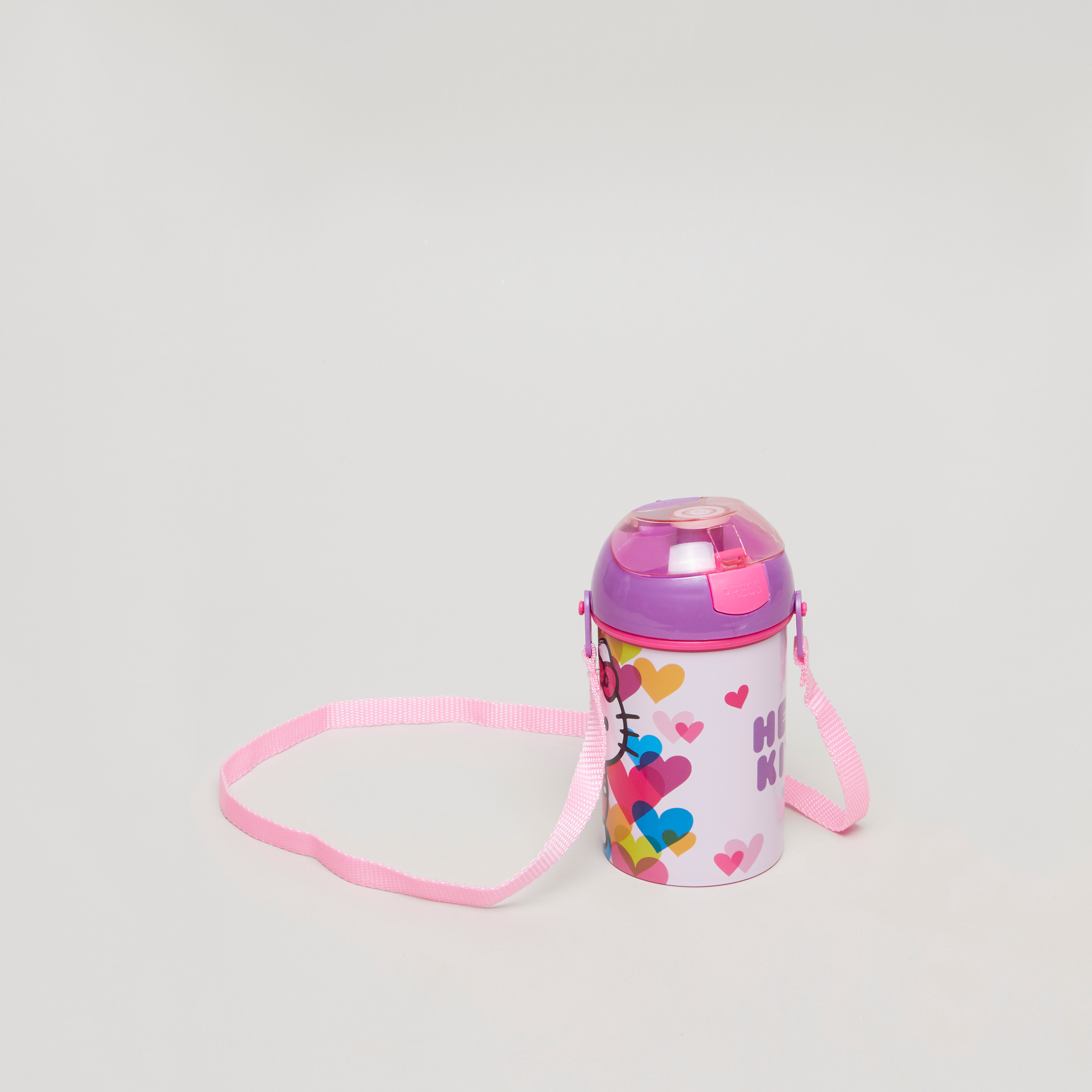 قارورة مياه بطبعات هاللو كيتي - 450 مل-baby-feeding-mealtimeessentials-image-1