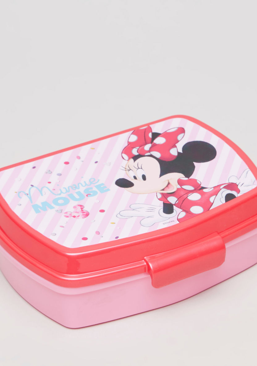Disney Minnie Mouse Printed Sandwhich Box-Lunch Boxes-image-0