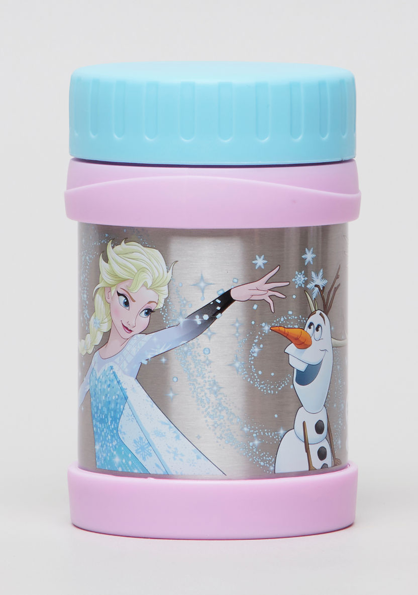 Disney Elsa Printed Isothermal Pot with Lid - 430 ml-Mealtime Essentials-image-0