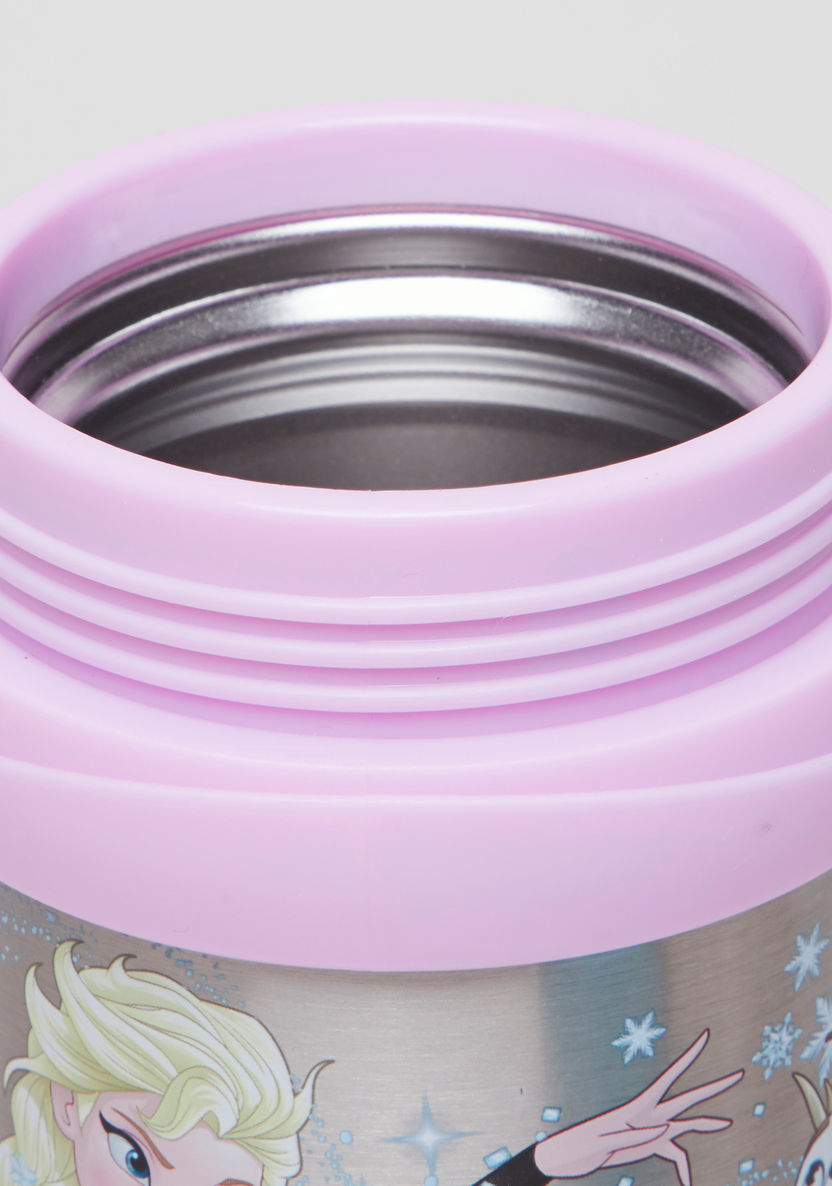 Disney Elsa Printed Isothermal Pot with Lid - 430 ml-Mealtime Essentials-image-2
