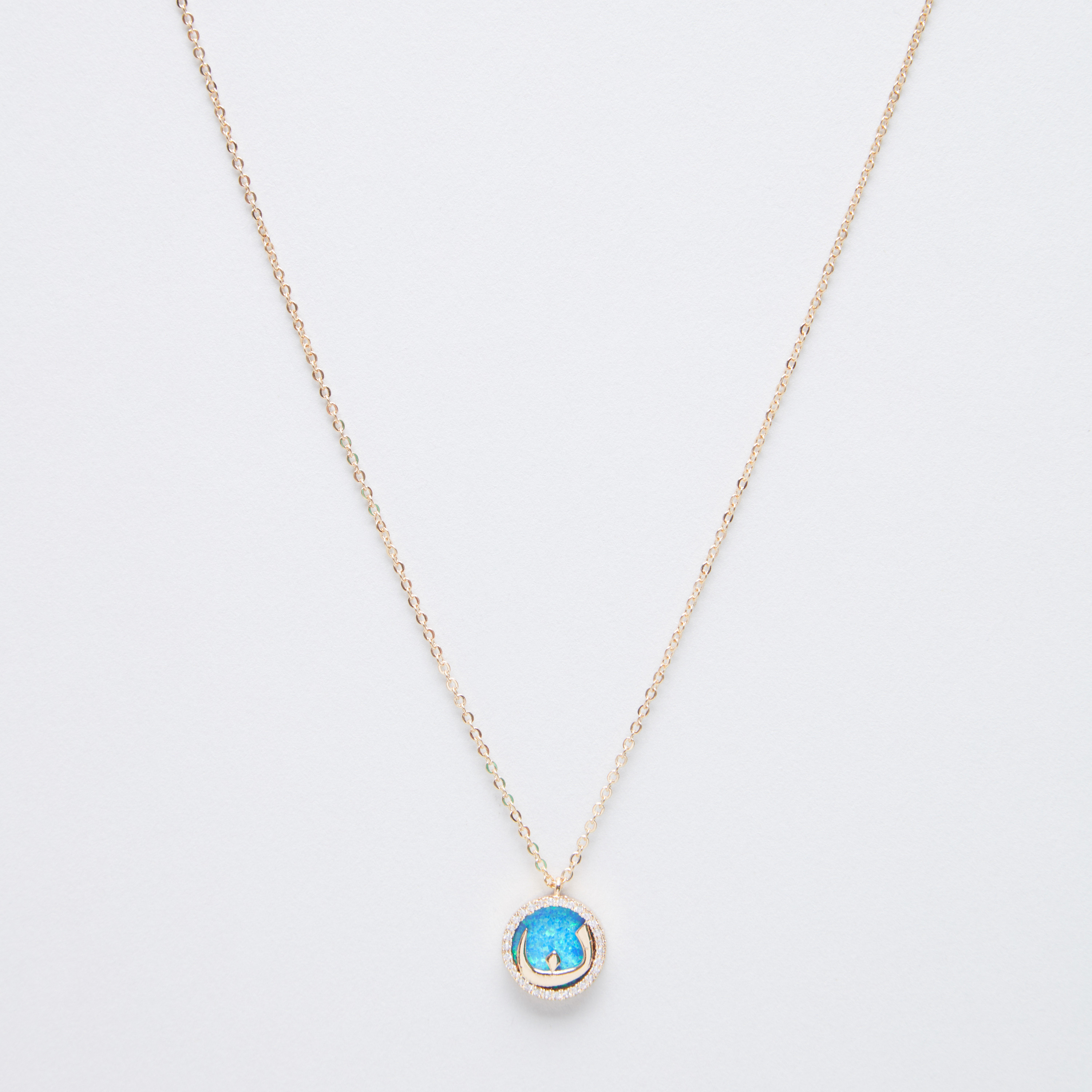 Sentiments Necklace with Arabic Alphabet Noon Pendant-women-watchesandjewellery-jewellery-necklacesandpendants-image-1
