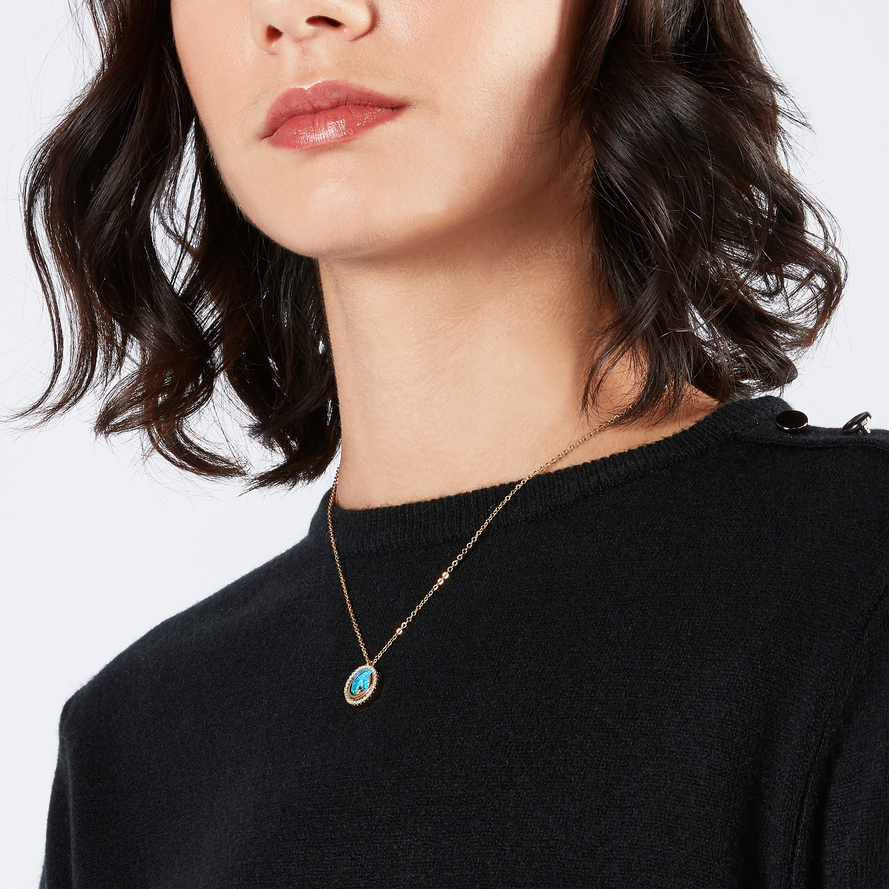 Sentiments Necklace with Arabic Alphabet Noon Pendant-women-watchesandjewellery-jewellery-necklacesandpendants-image-2