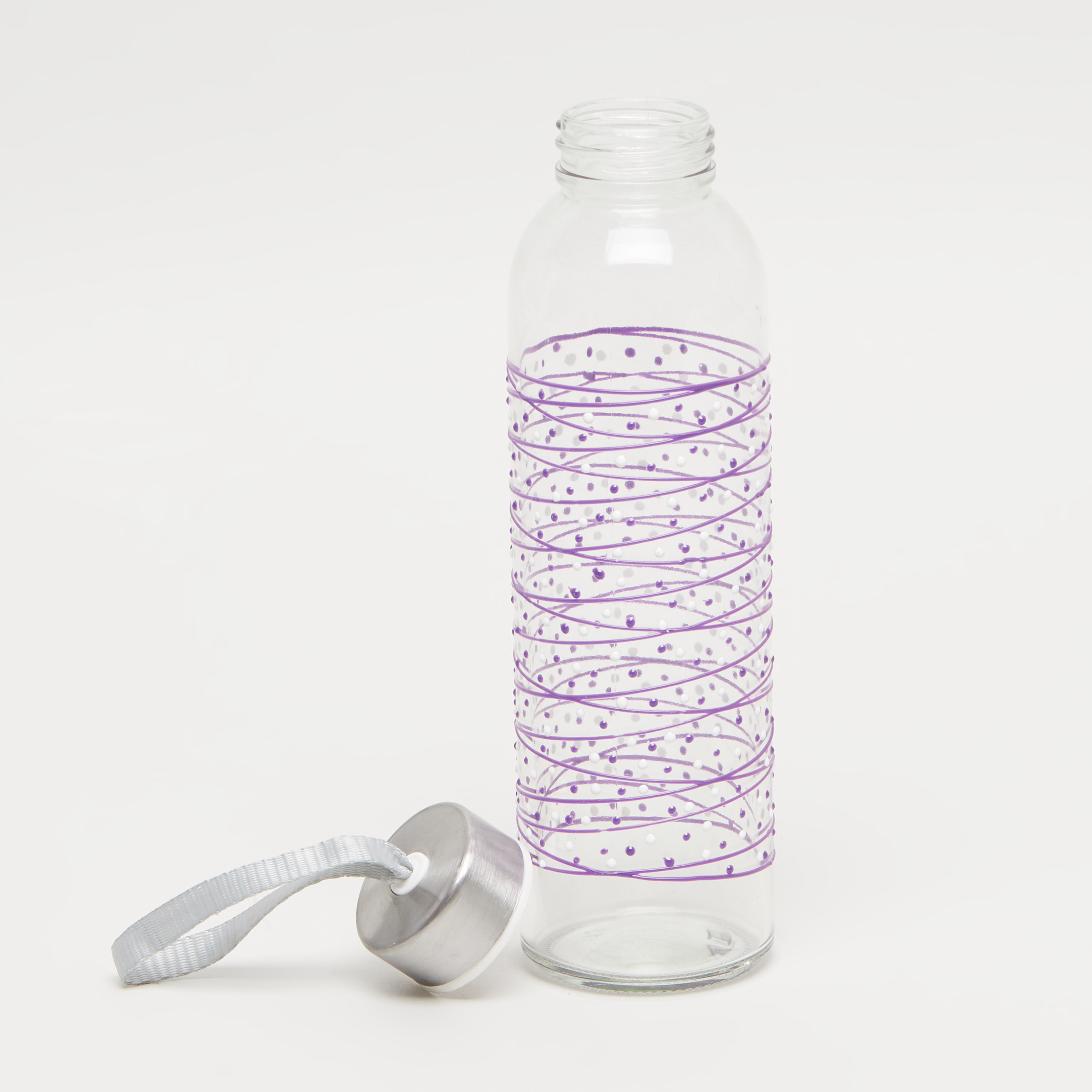 Glass Painted Glass Water Bottle-school-waterbottles-image-3