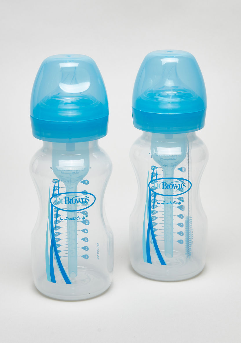 Dr. Brown's Printed Feeding Bottle - Set of 2-Bottles and Teats-image-0