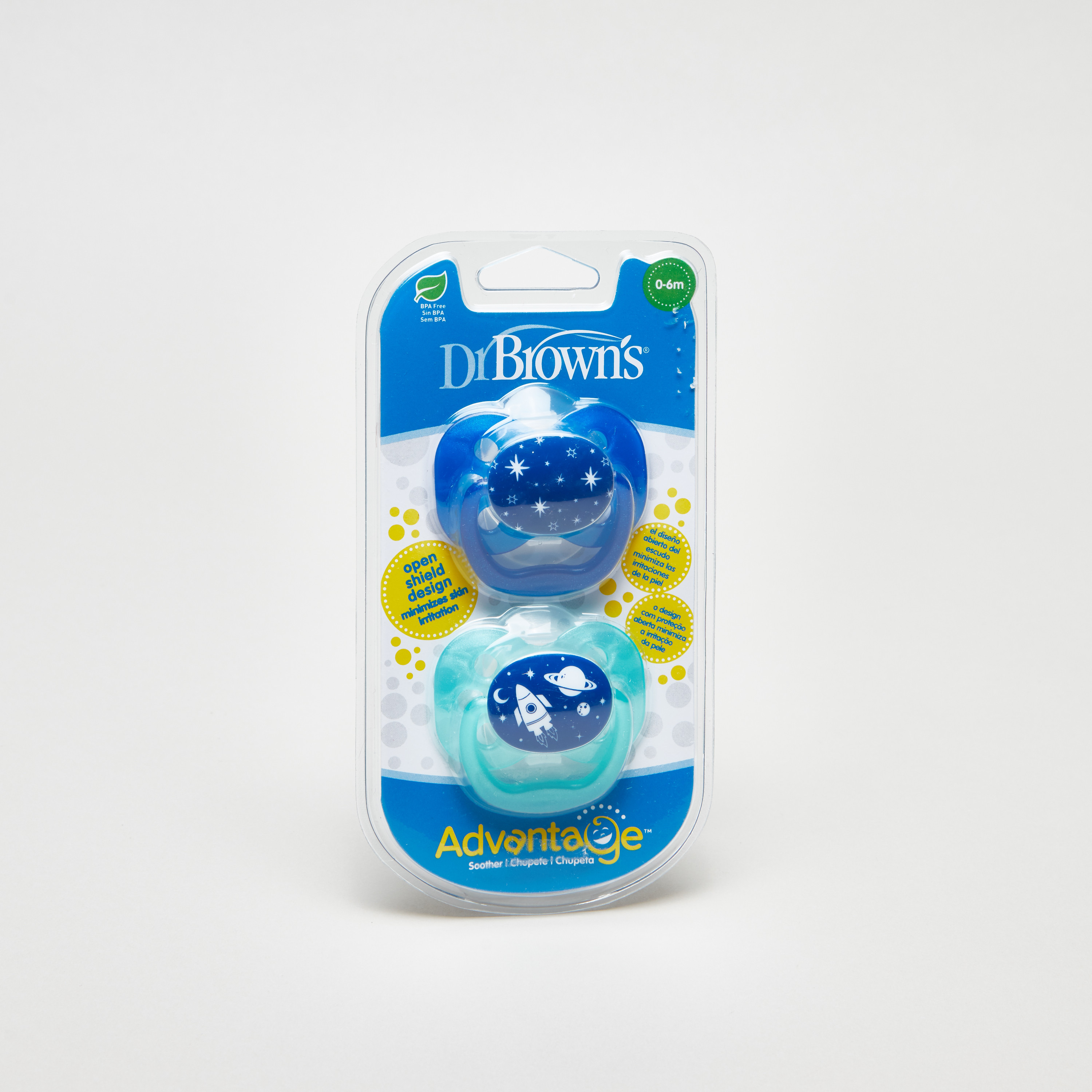 لهّاية ادفنتايج يمكن استخدامها على الوجهين من دكتور براونز - طقم من قطعتين-baby-feeding-pacifiers-image-1