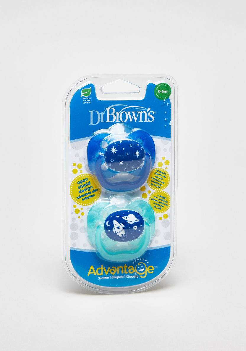 Dr. Brown's Advantage Reversible Pacifiers - Set of 2-Pacifiers-image-0