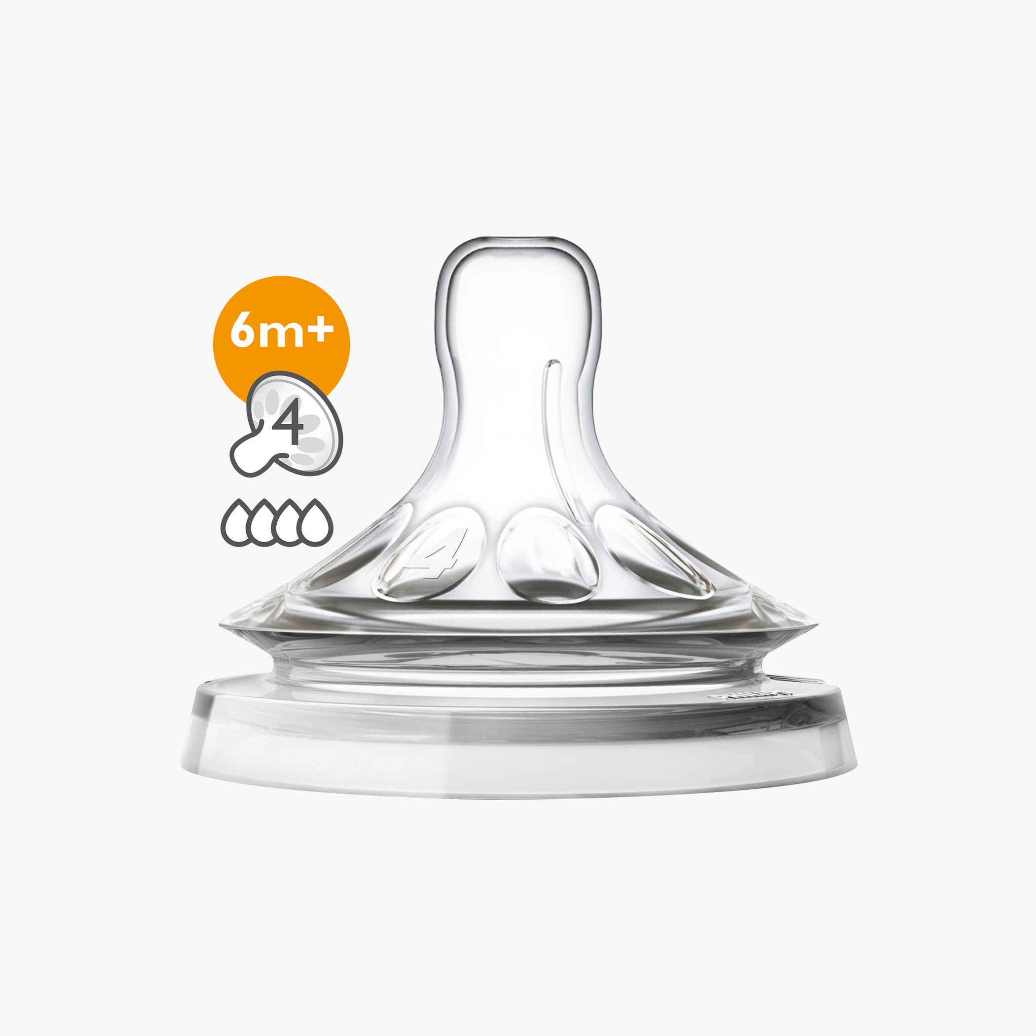 حلمة بتدفق سريع ناتشورال من فيليبس افنت - طقم قطعتين-baby-feeding-feedingbottles-bottlesandteats-image-1