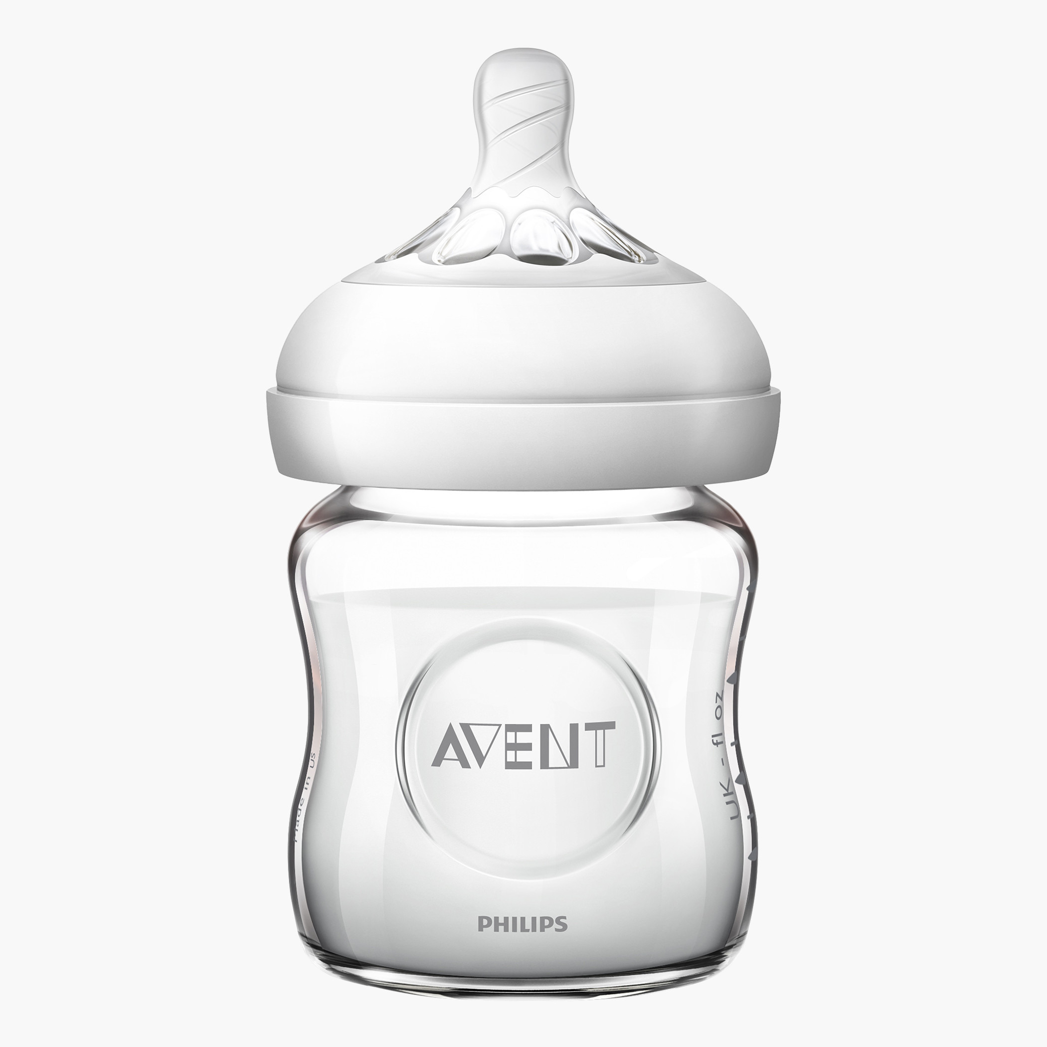 Philips Avent Natural Glass Feeding Bottle - 120 ml-baby-feeding-feedingbottles-bottlesandteats-image-2