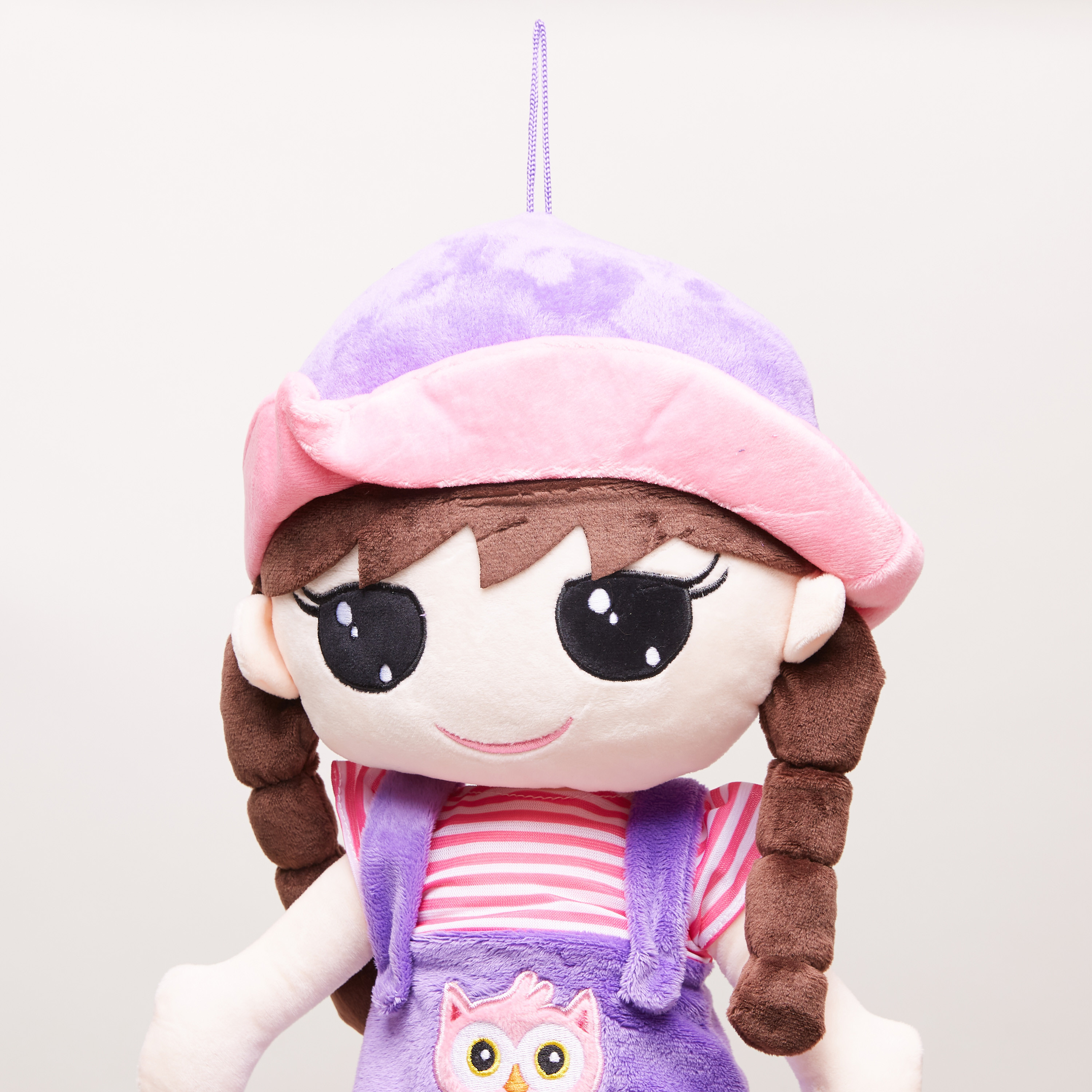 Juniors Doll with Purple Dungaree Dress and Hat - 60 cms-toys-dollsandplaysets-dolls-image-2