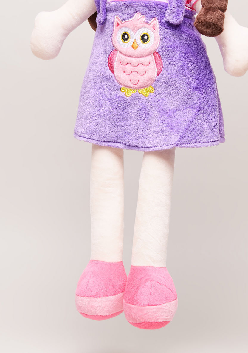 Juniors Doll with Purple Dungaree Dress and Hat - 60 cms-Dolls and Playsets-image-2