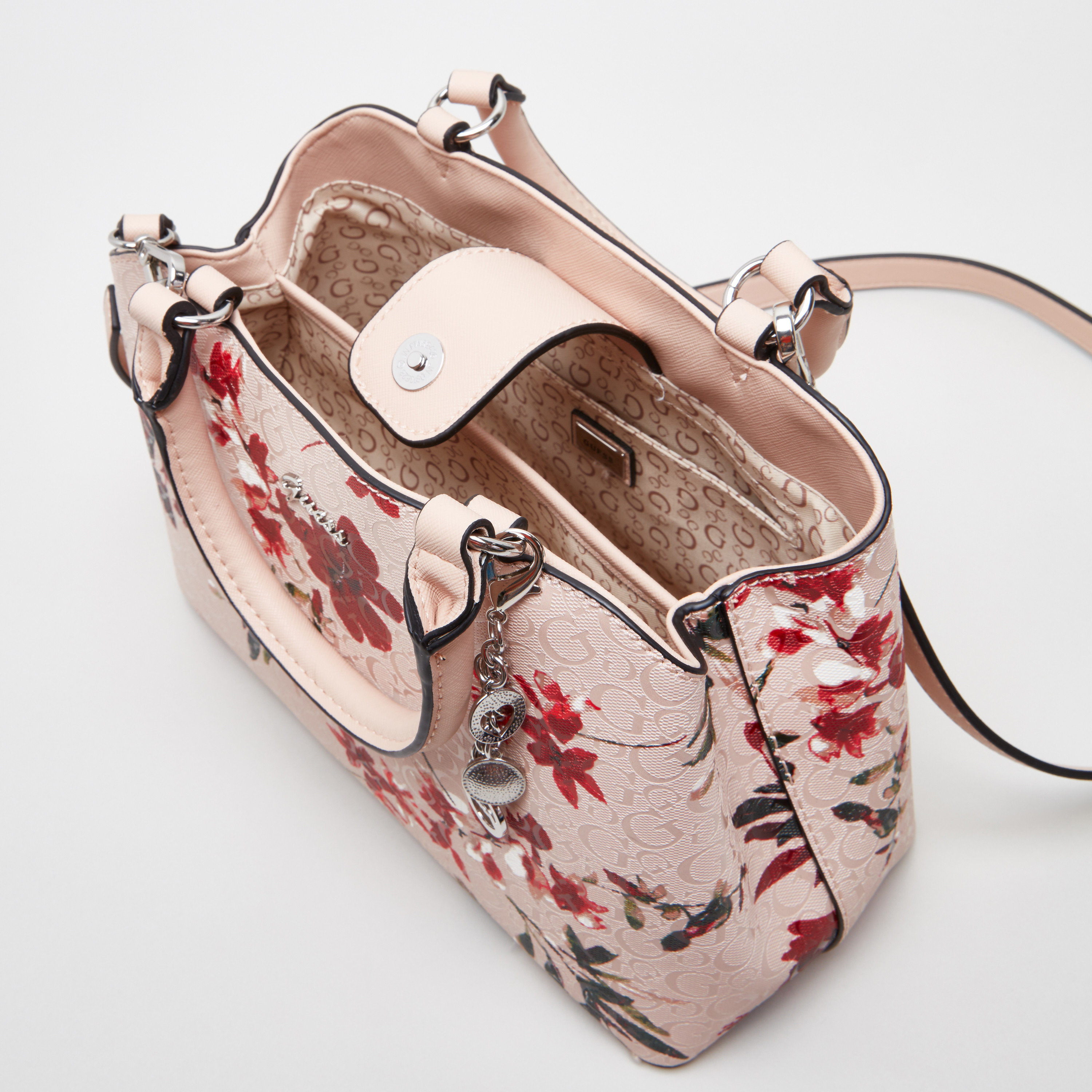 Guess floral outlet satchel