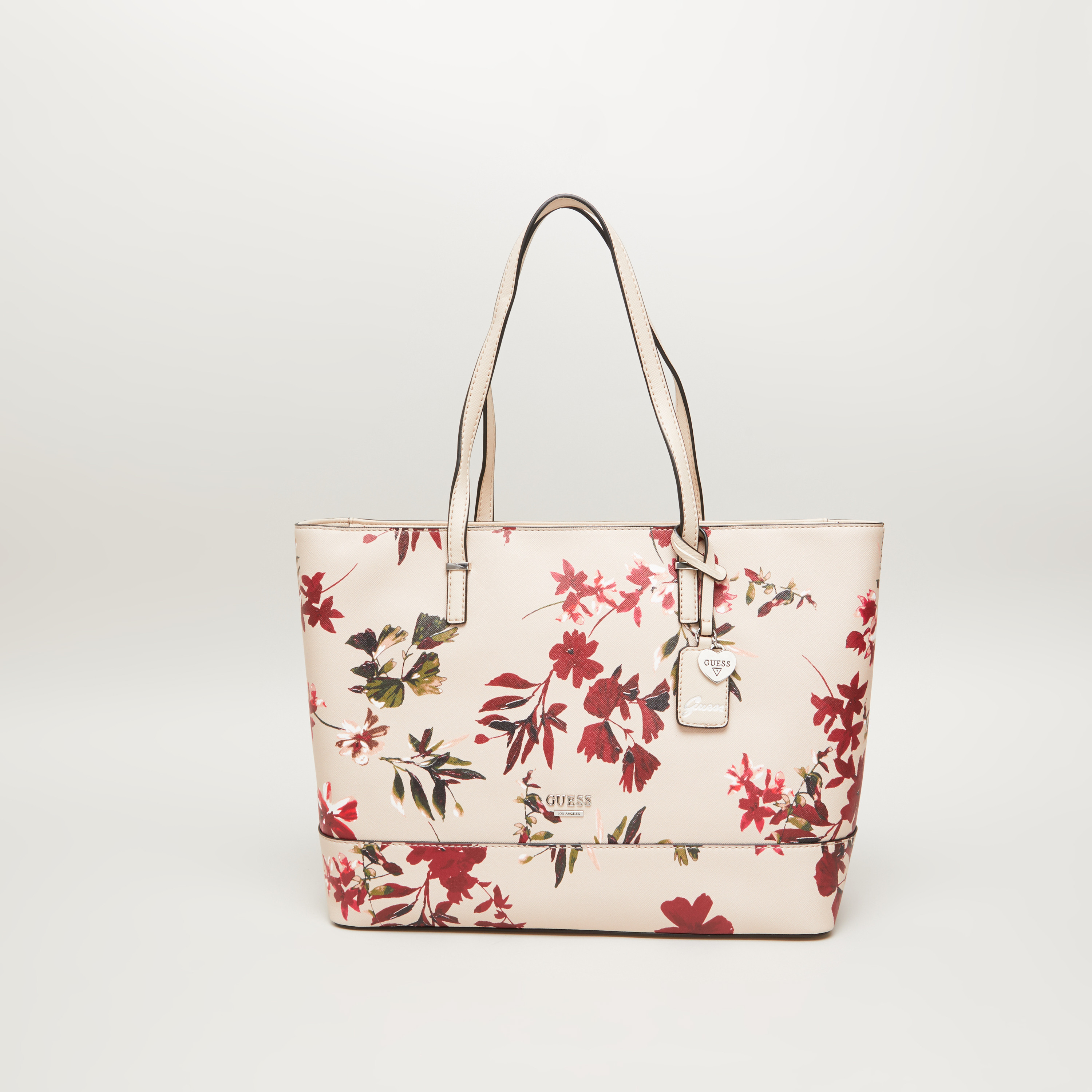 Guess red floral on sale bag