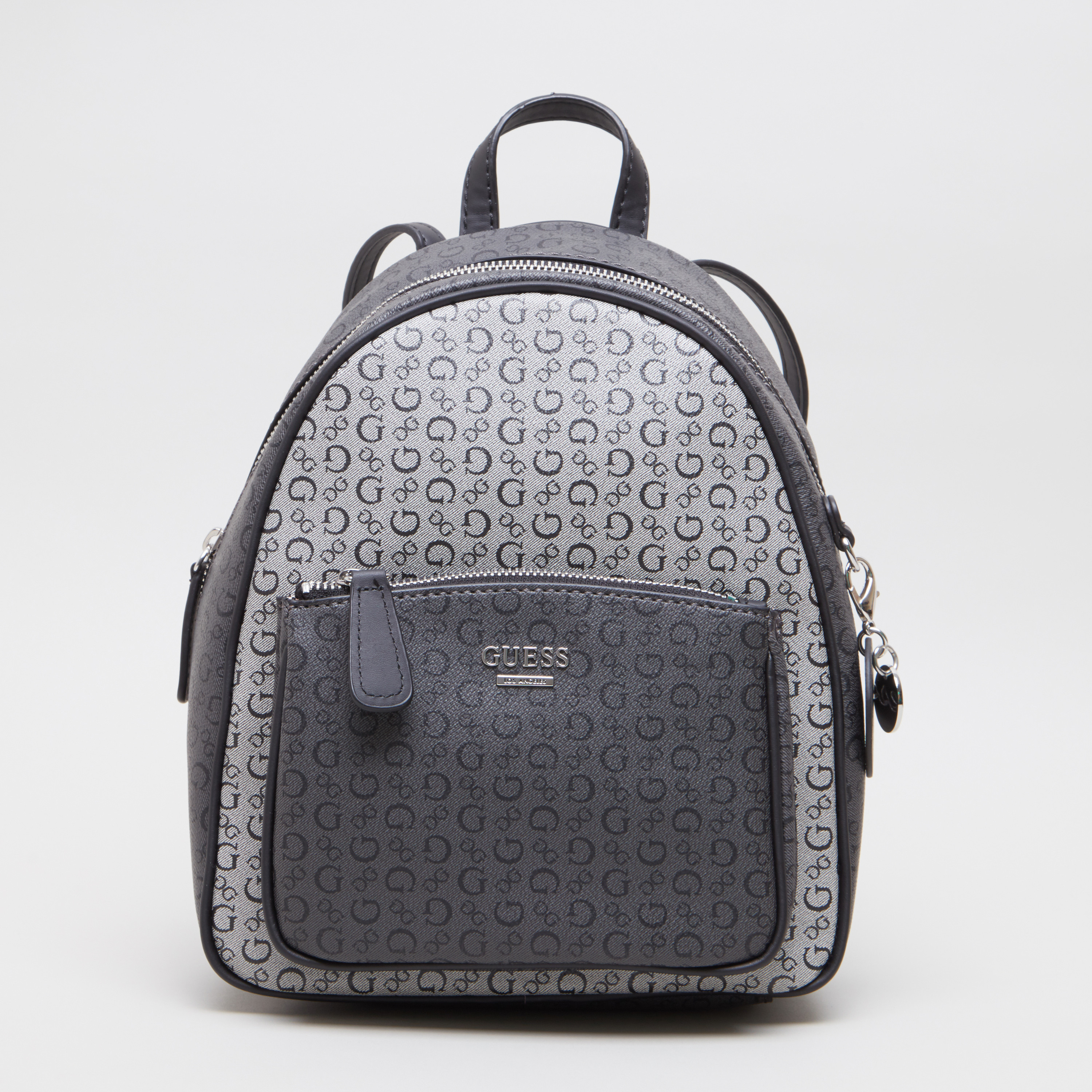 Guess Signature Printed Backpack with Zip Closure