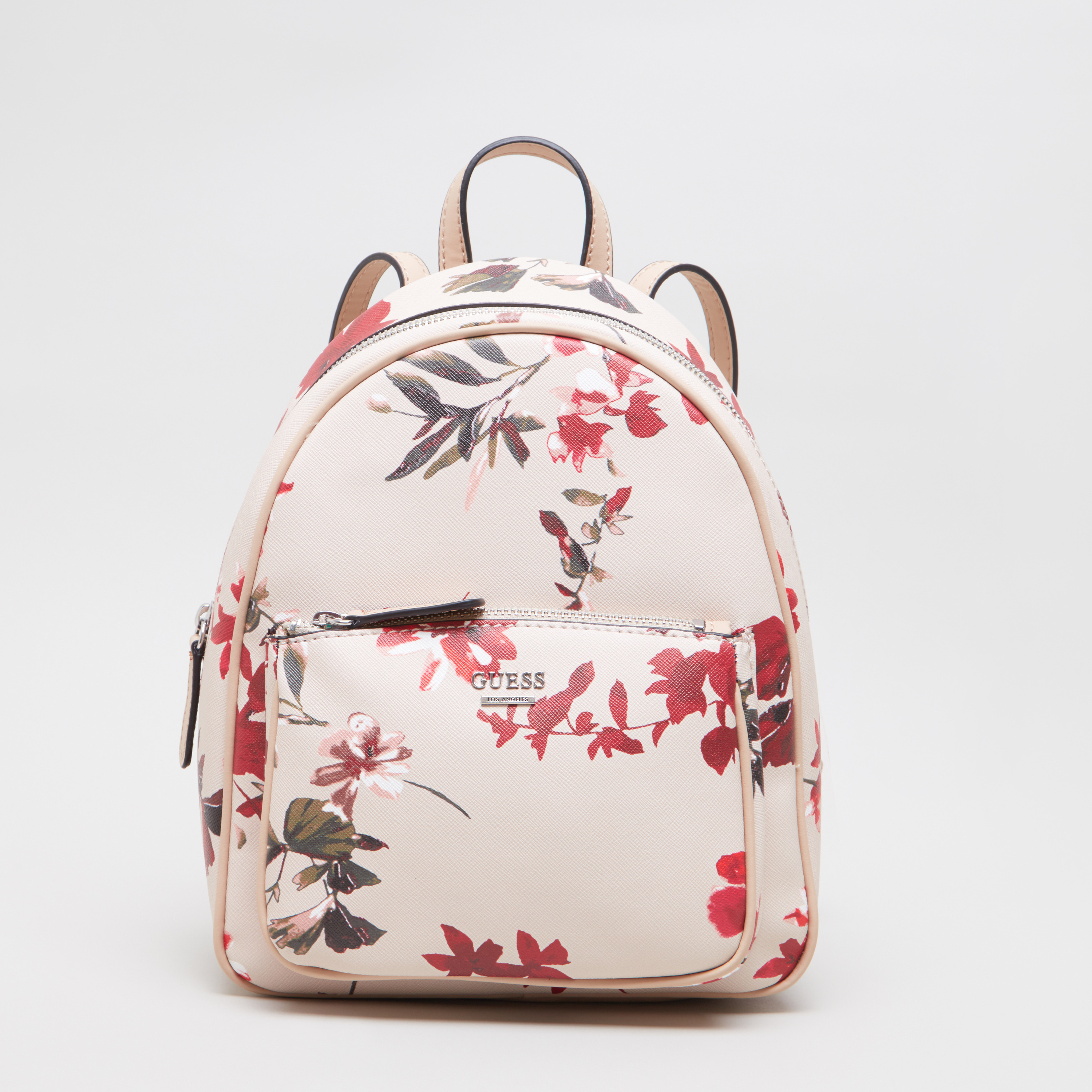 Buy Women s Guess Signature Printed Backpack with Zip Closure Online Centrepoint Oman