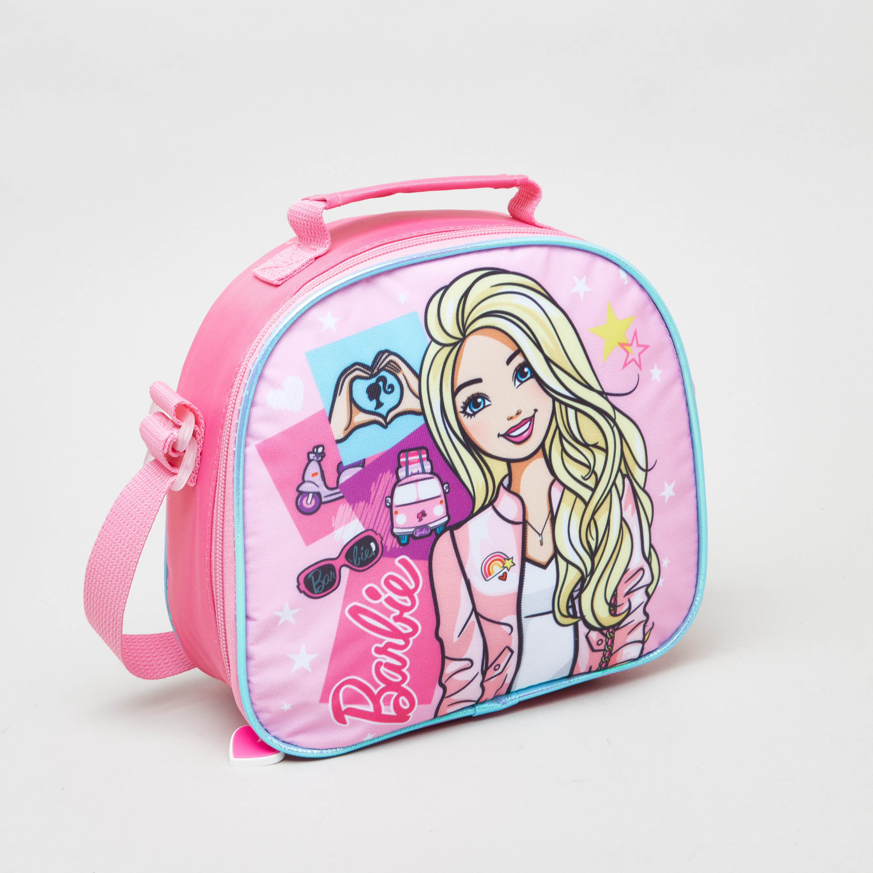 طقم حقيبة بعجلات وطبعات باربي - طقم من 5 قطع-school-bagsandbackpacks-trolleybags-image-6