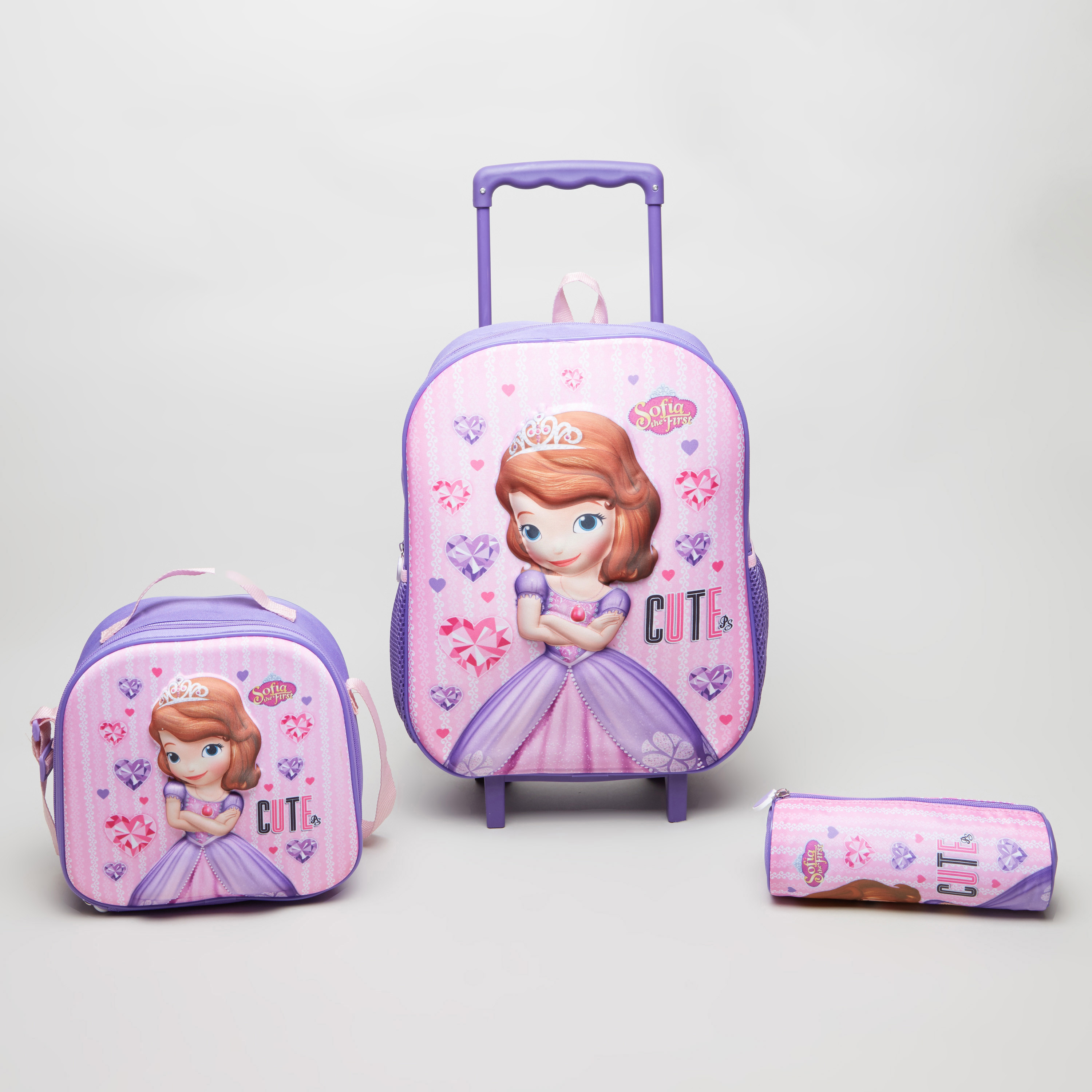 Sofia the first hot sale trolley bag