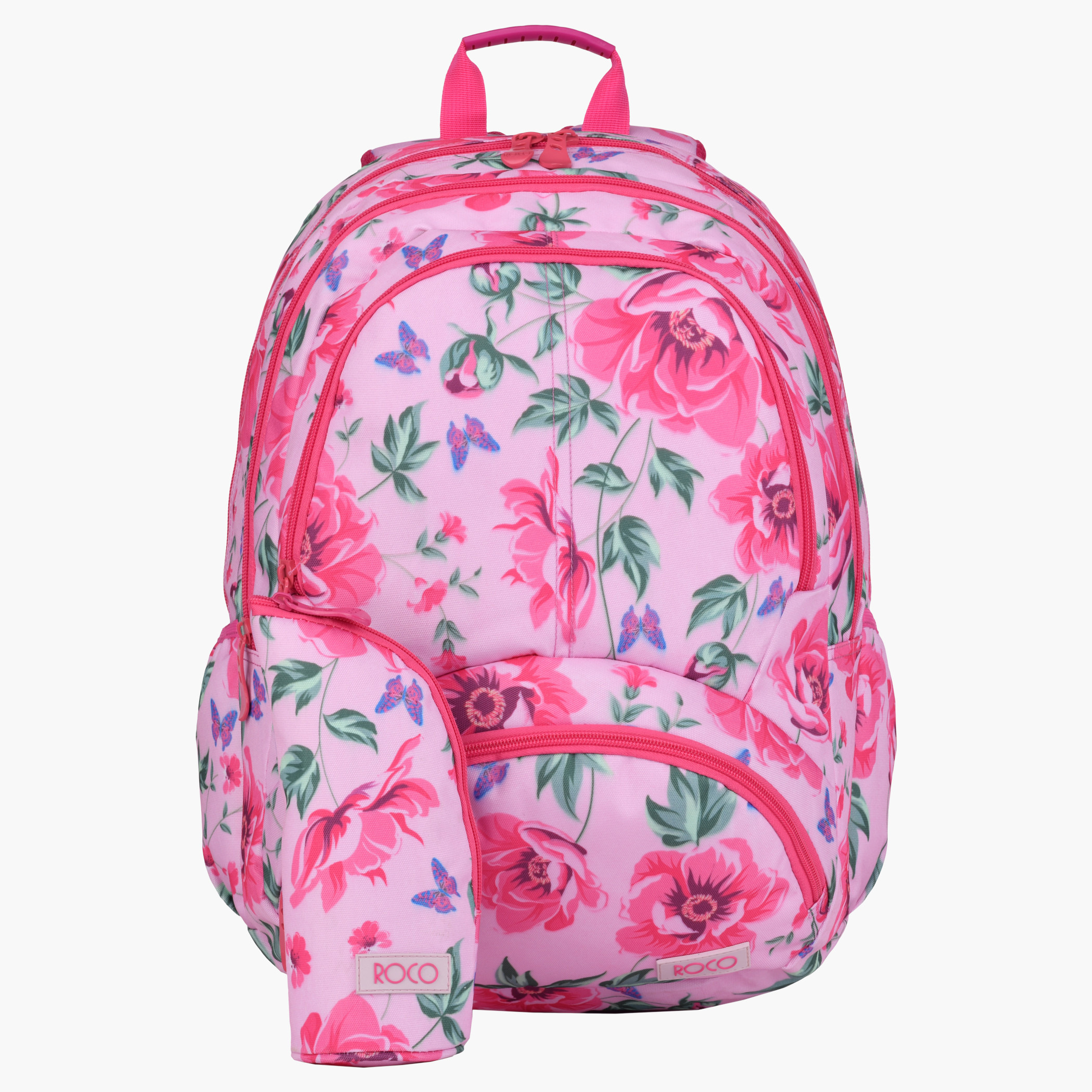 Buy Roco Floral Printed Backpack with Pencil Case Online for Kids Centrepoint Bahrain