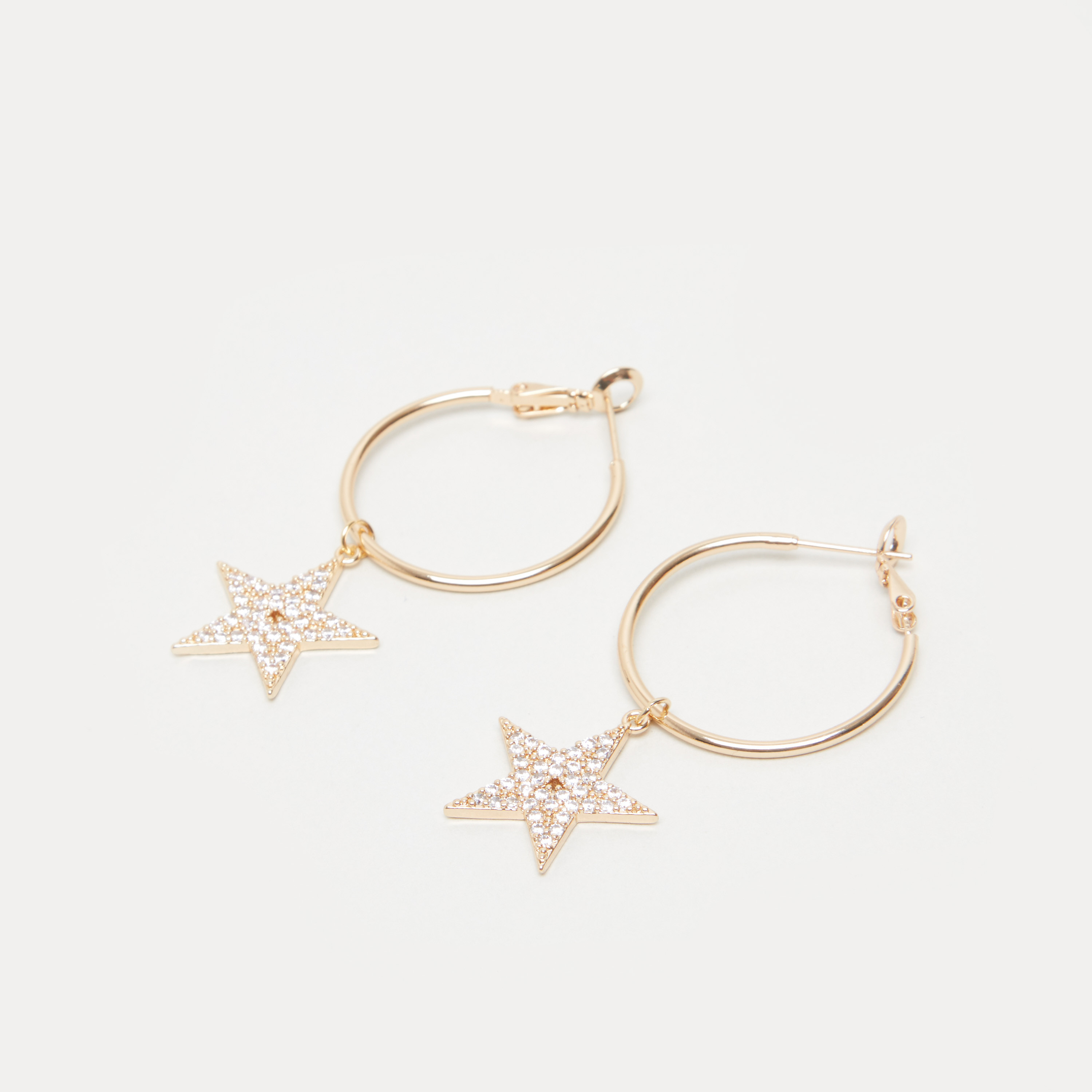 حلقان حلقية بدلّاية يد نجمة مرصعة بالحجر-women-watchesandjewellery-jewellery-earrings-image-3
