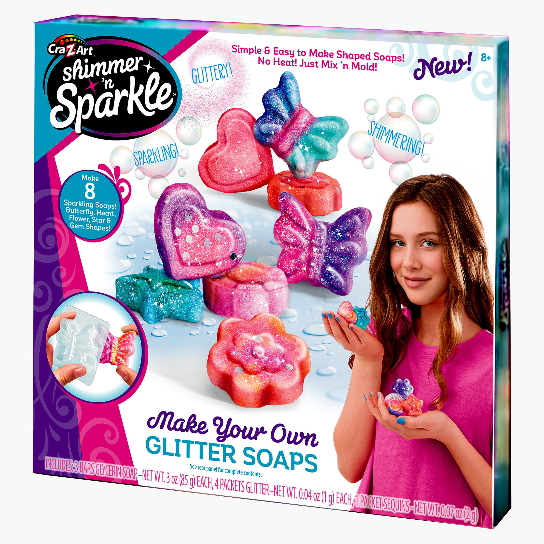 Shimmer N Sparkle Make Your Own Glitter Soap Set-toys-dollsandplaysets-dollhouses-image-1