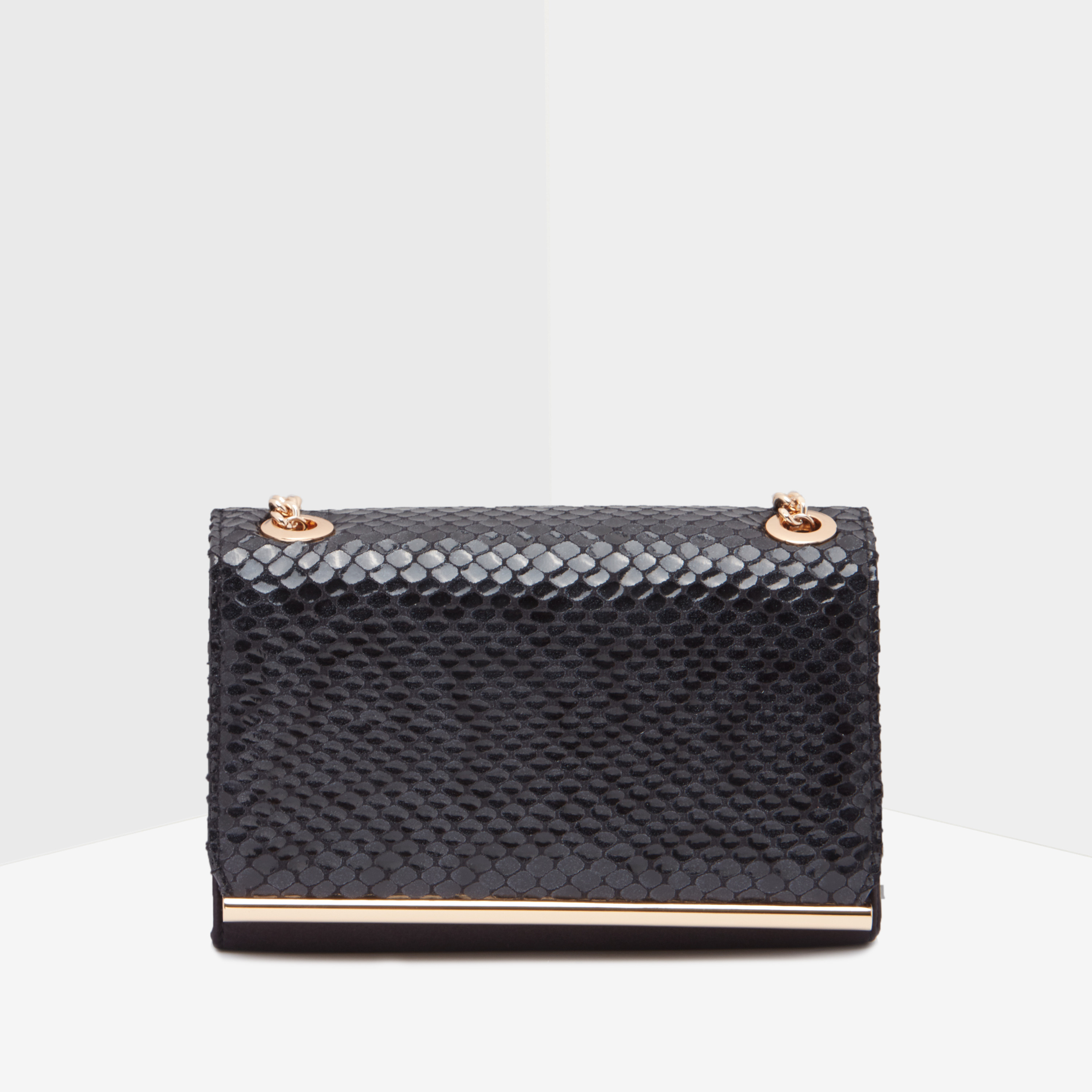 Celeste Textured Crossbody Bag with Metallic Chain-women-bagsandwallets-handbags-image-1