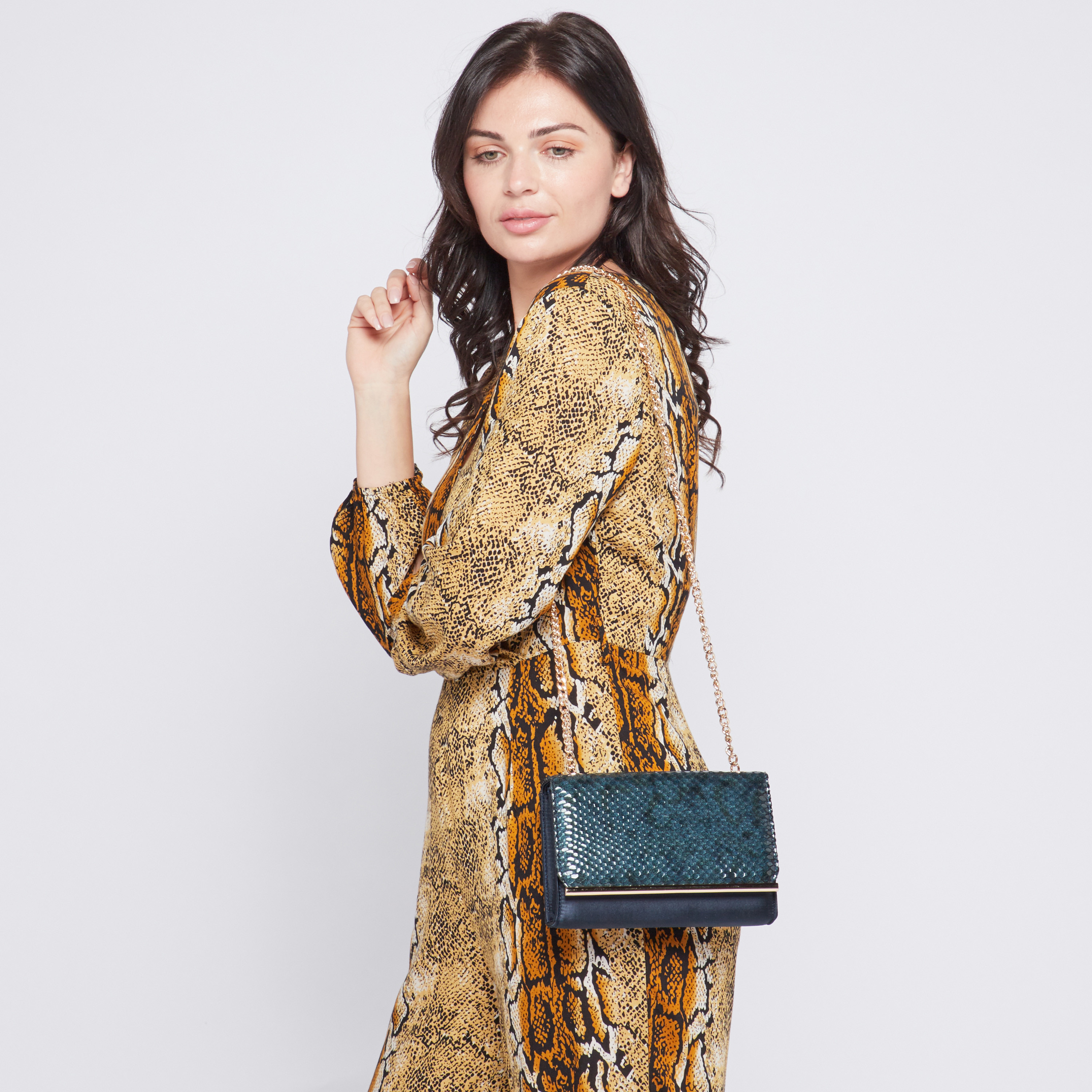 Celeste Textured Crossbody Bag with Metallic Chain-women-bagsandwallets-handbags-image-6