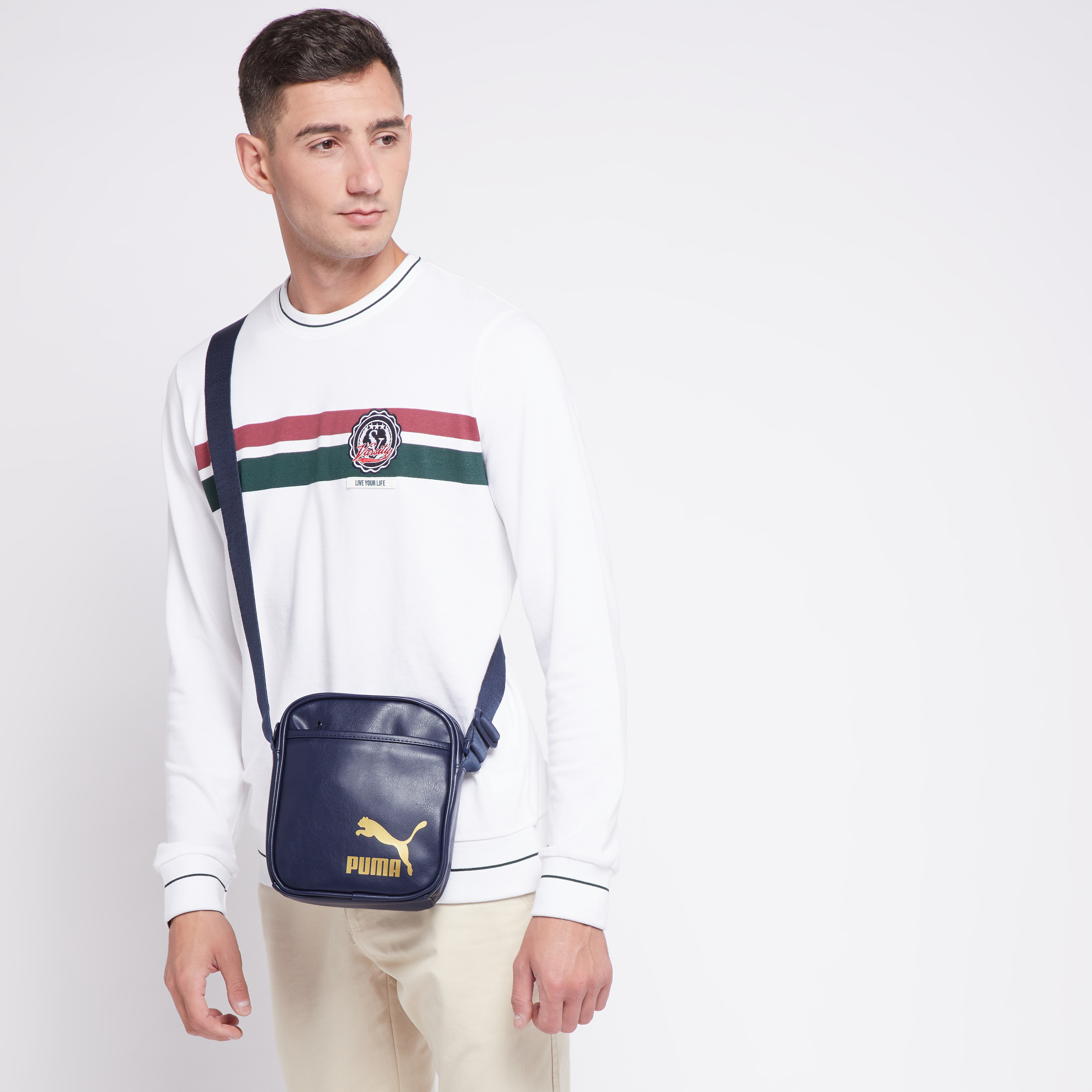 شنطة كروس بودي بطبعات وحزام قابل للتعديل من بوما-men-bags-image-2