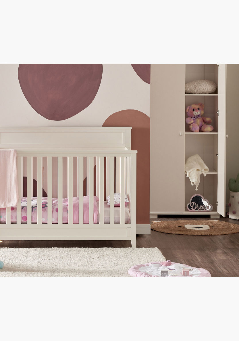 Juniors Fairway White 2-in-1 Wooden Crib with Three Adjustable Heights (Up to 3 years)-Baby Cribs-image-9