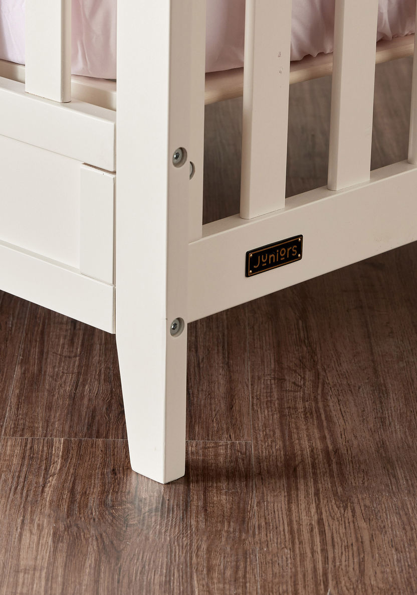 Juniors Fairway White 2-in-1 Wooden Crib with Three Adjustable Heights (Up to 3 years)-Baby Cribs-image-7