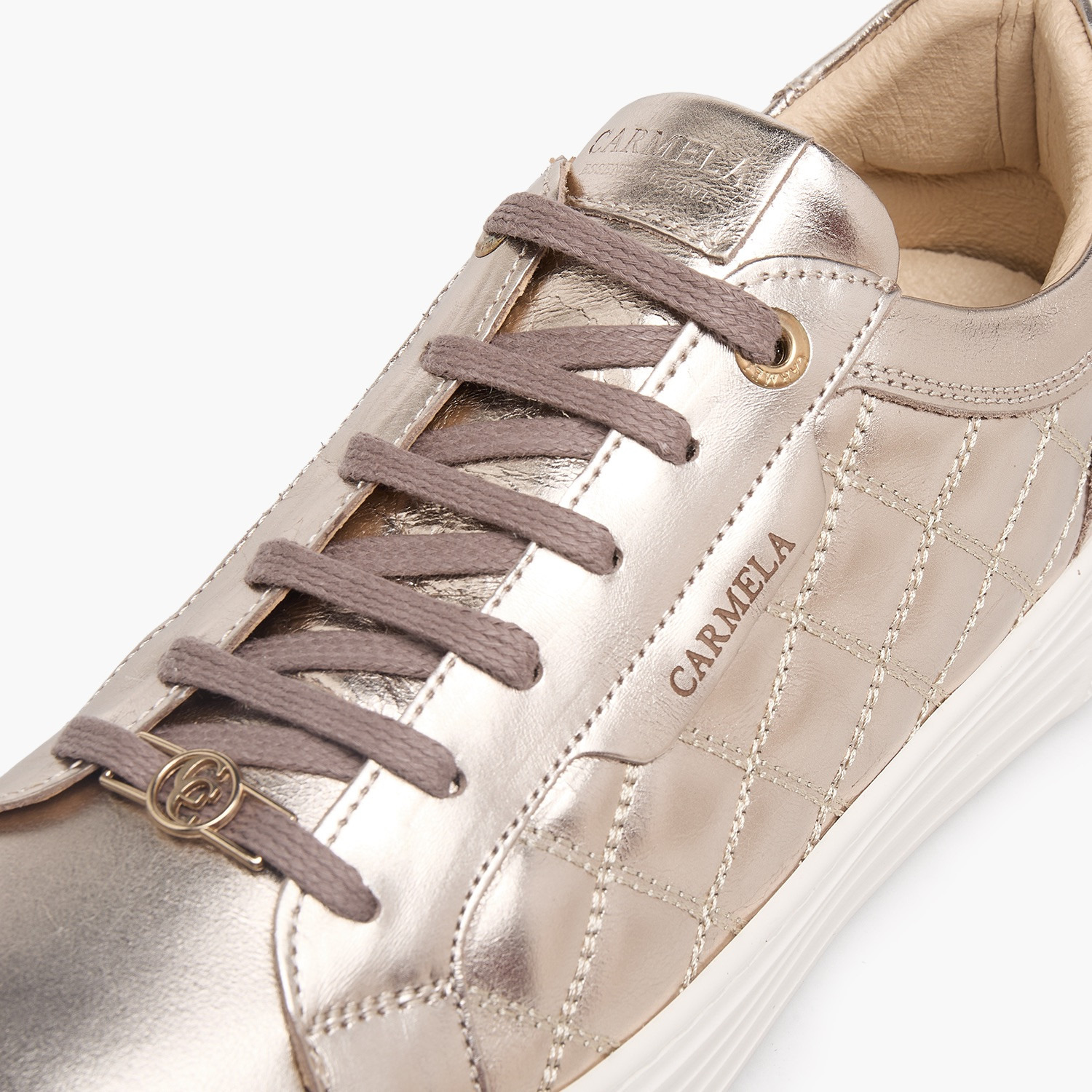 حذاء سنيكرز طول الكاحل جلد مبطن للنساء من كارميلا-women-shoes-sneakers-image-4