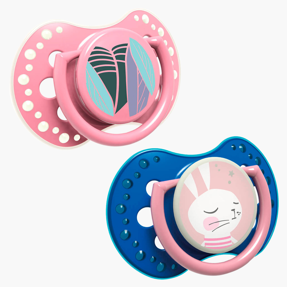 Printed Pacifier Buy Lovi Printed Glow-in-the-Dark Pacifier - Set of 2 Online ...