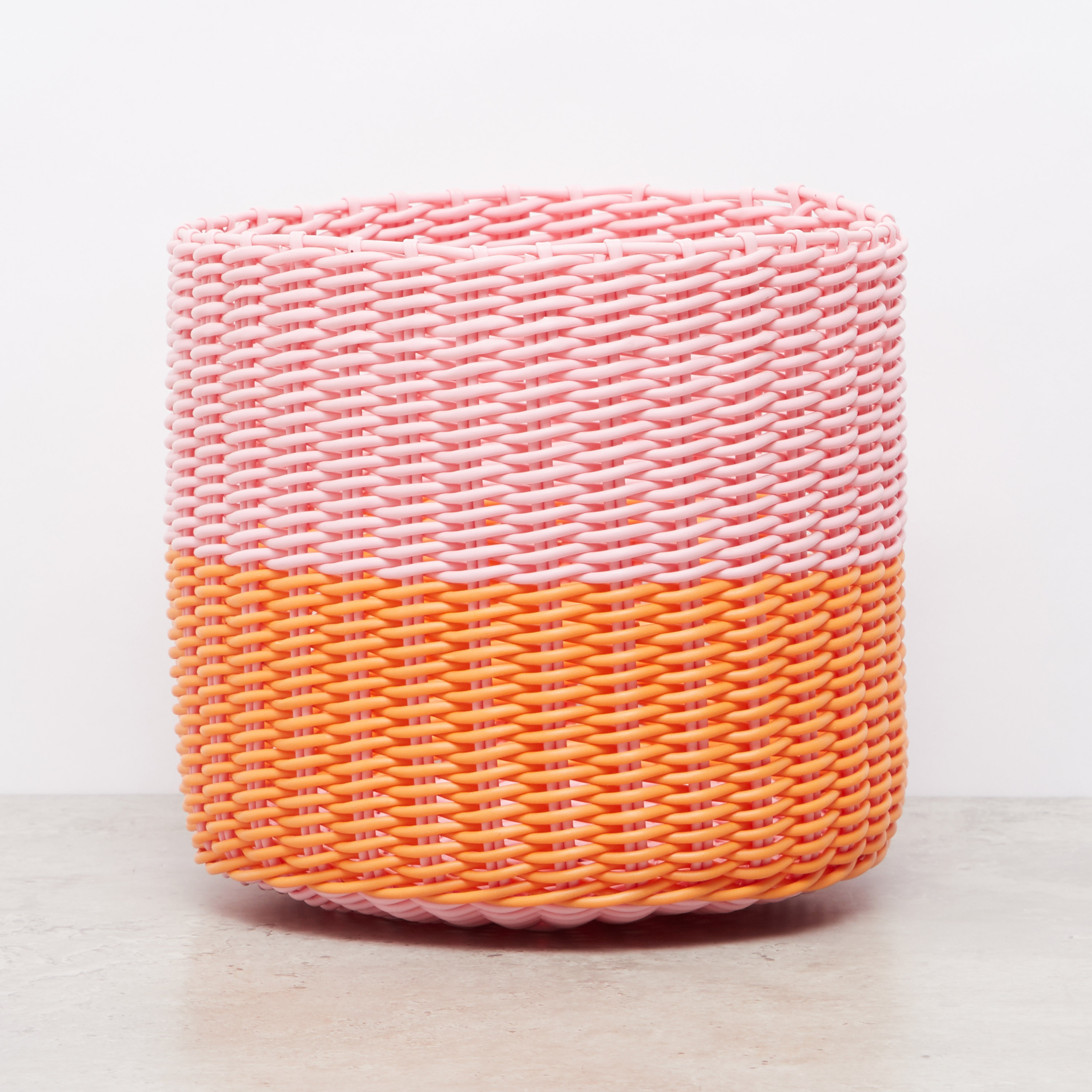 Colourblock Wicker Basket-household-decor-boxesandtrays-image-1