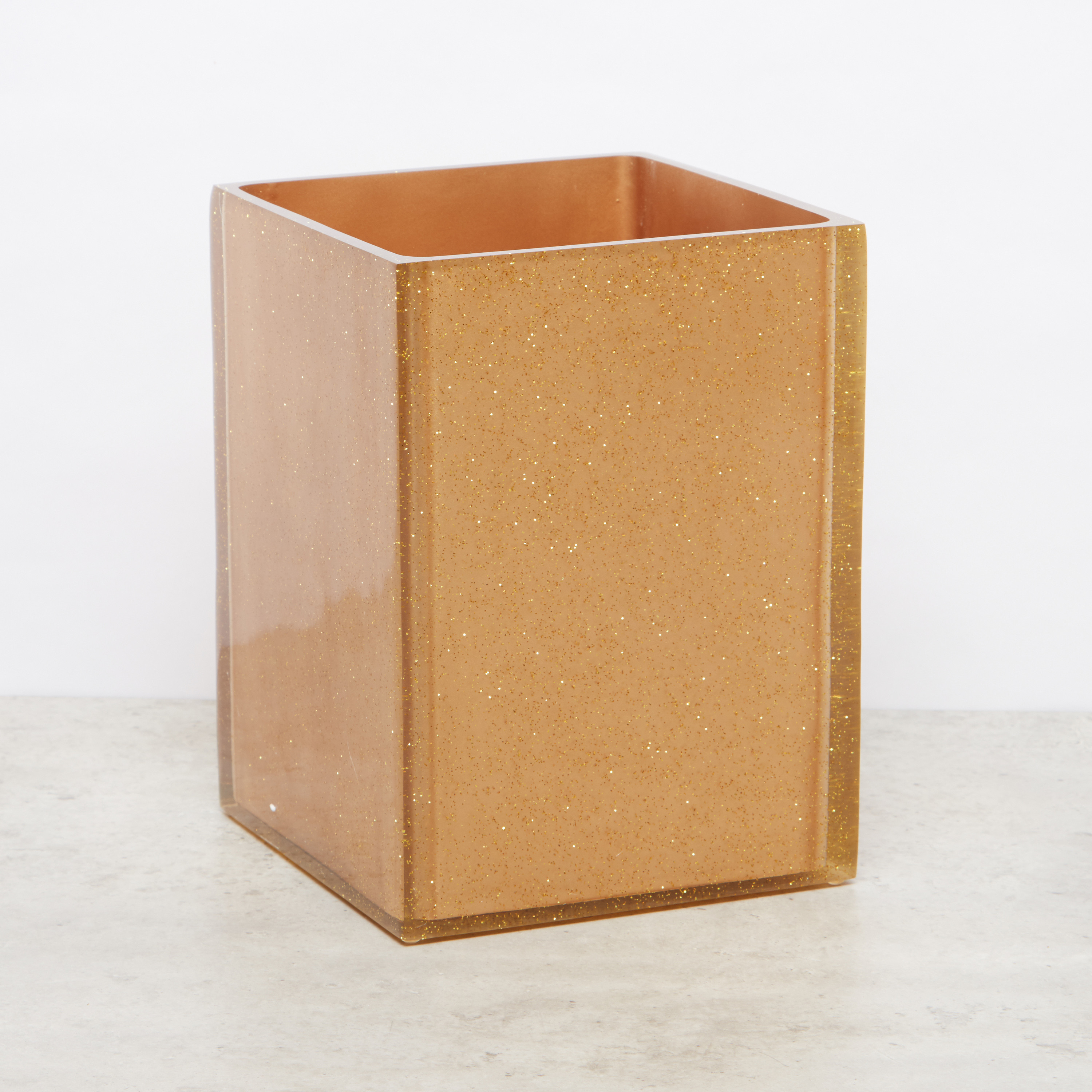 Glitter Detail Waste Bin - 18x18x24 cms-household-bathandlaundry-wastebinsandaccessories-image-1
