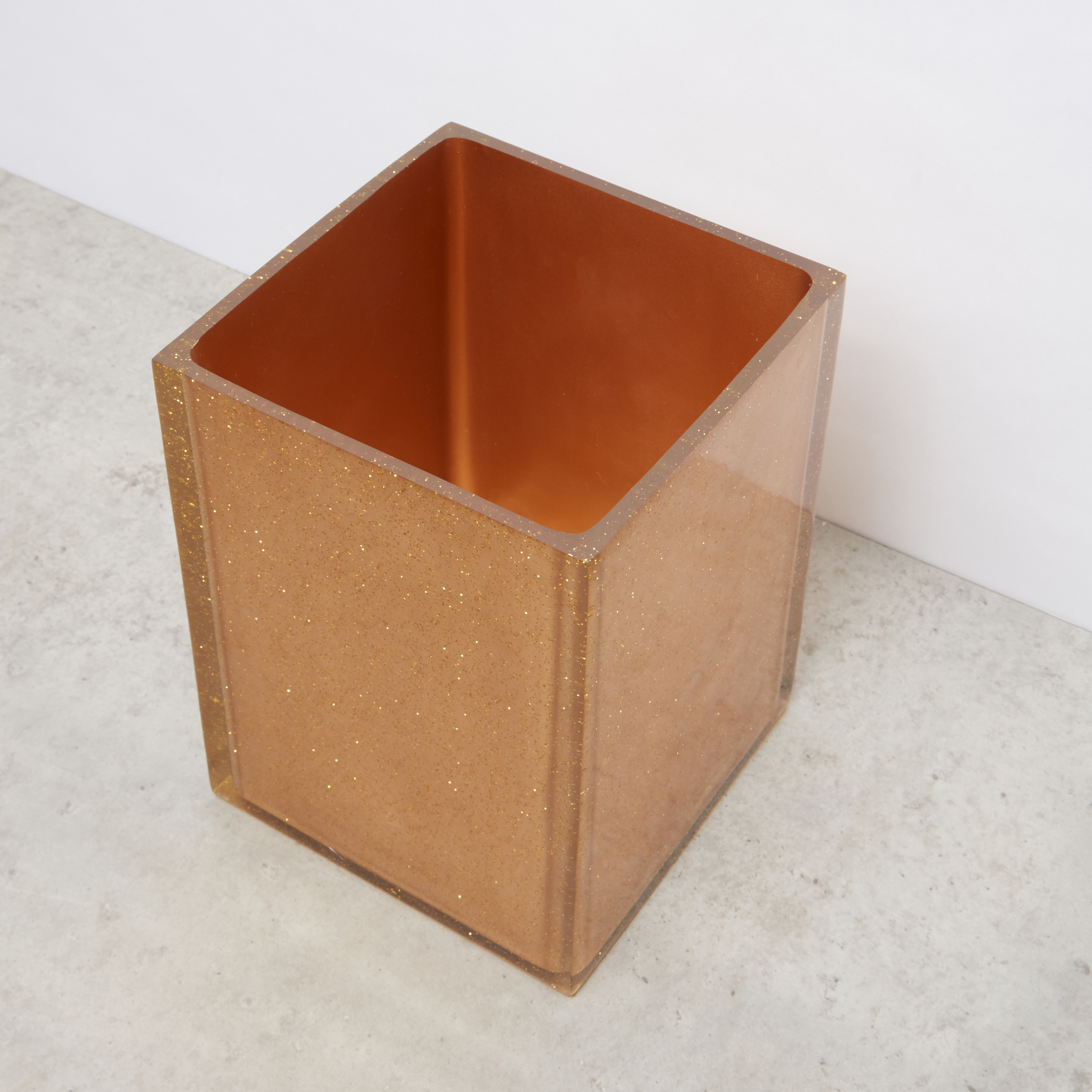 Glitter Detail Waste Bin - 18x18x24 cms-household-bathandlaundry-wastebinsandaccessories-image-2
