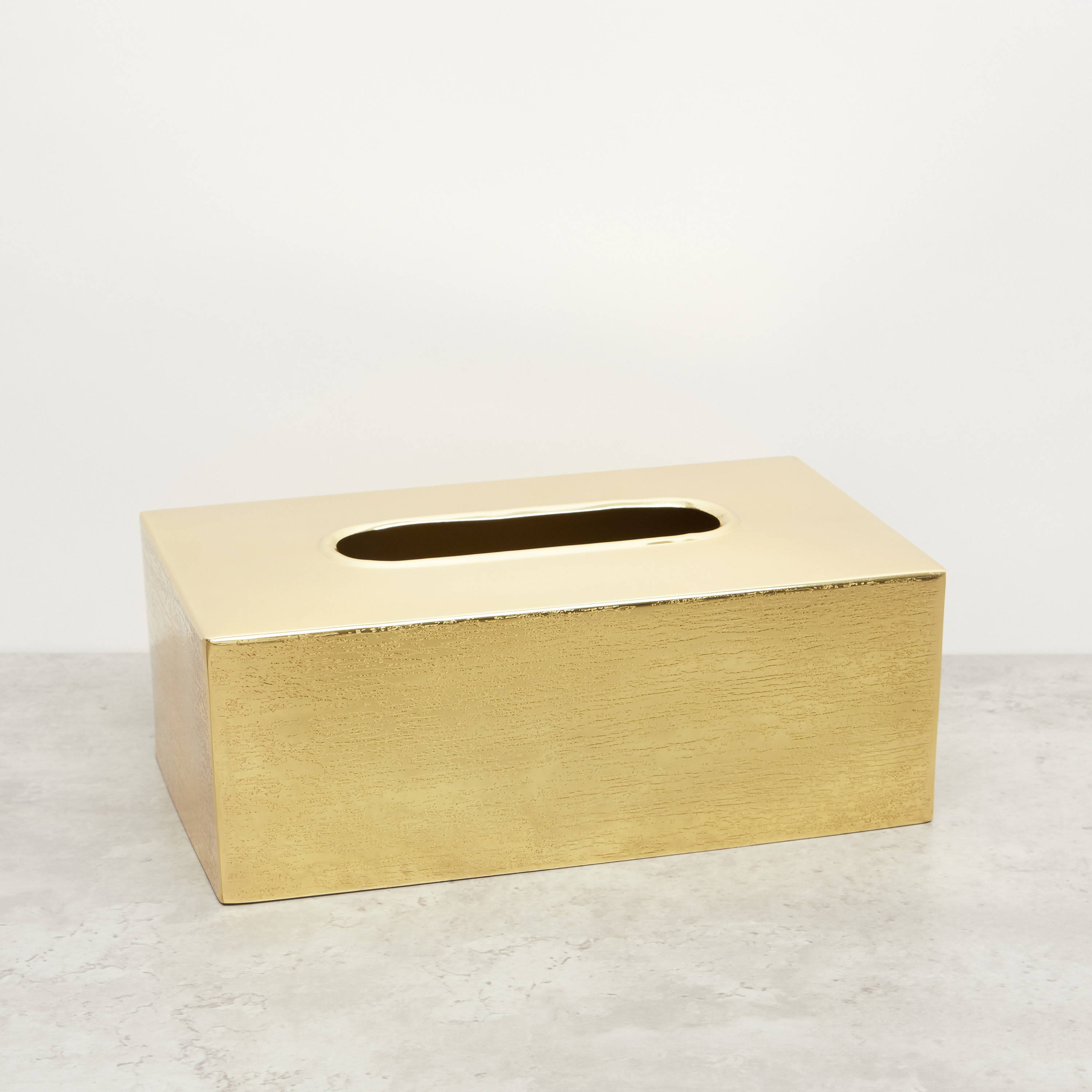 Textured Metal Tissue Box-household-bathandlaundry-bathaccessories-bathaccessorysets-image-1