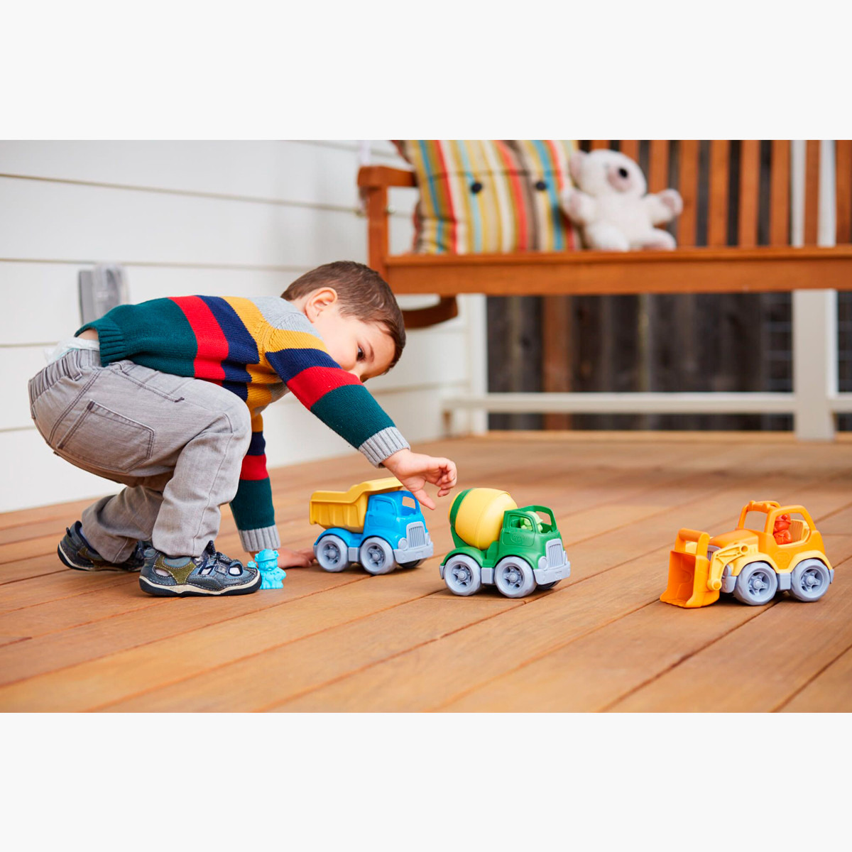 Buy Green Toys Mixer Construction Truck Online Babyshop Kuwait