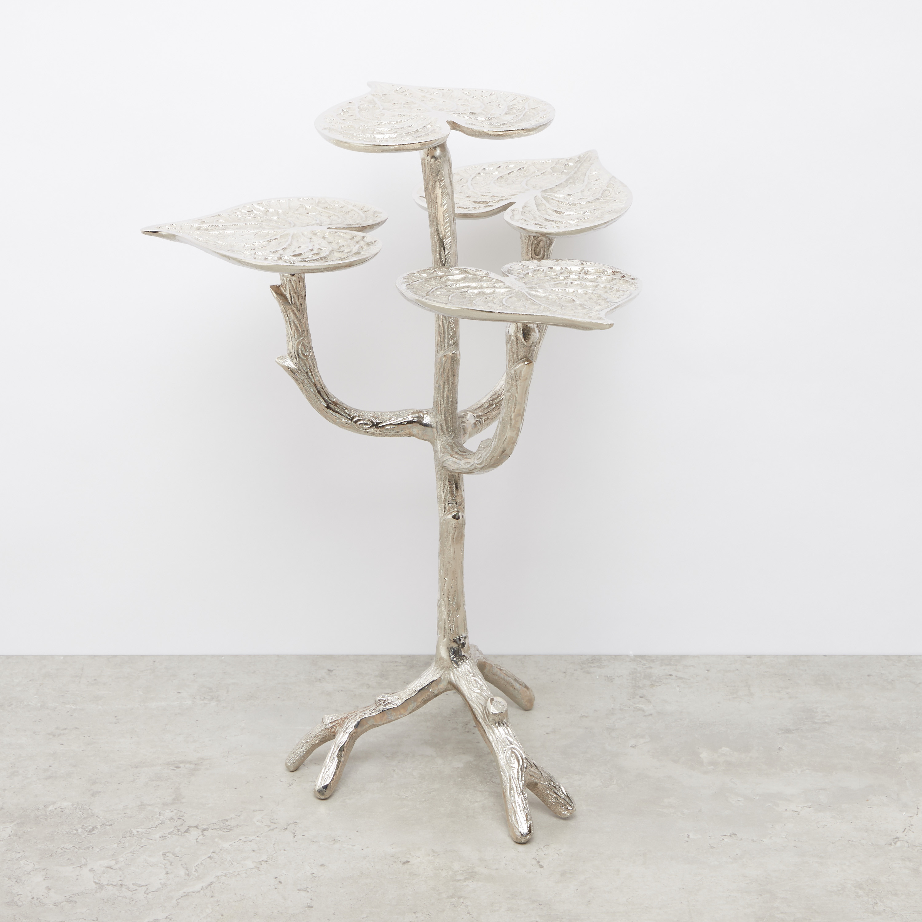 Lotus Leaf Shaped 4-Light Candleholder - 43 cms-household-decor-candleholdersandlanterns-image-1