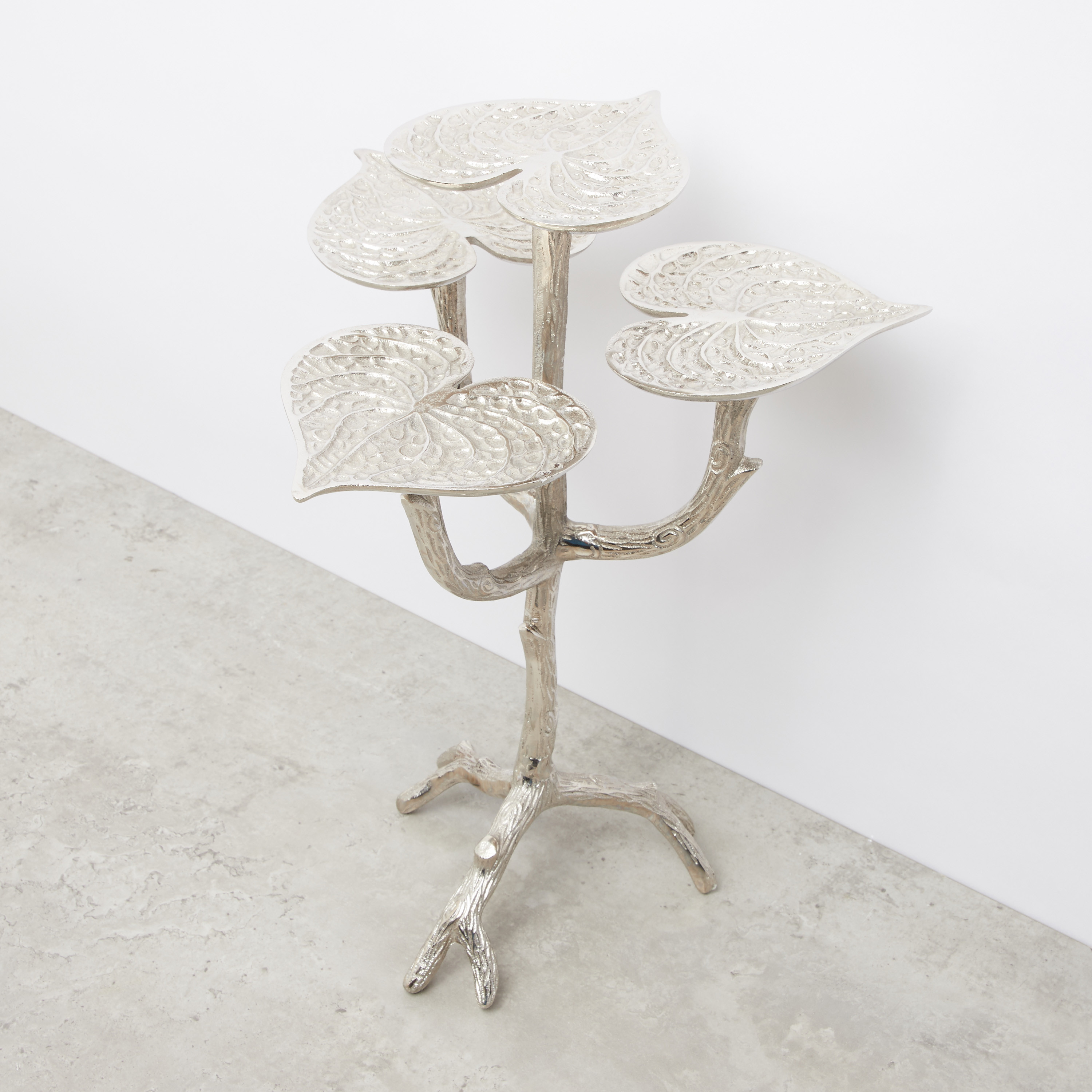 Lotus Leaf Shaped 4-Light Candleholder - 43 cms-household-decor-candleholdersandlanterns-image-2