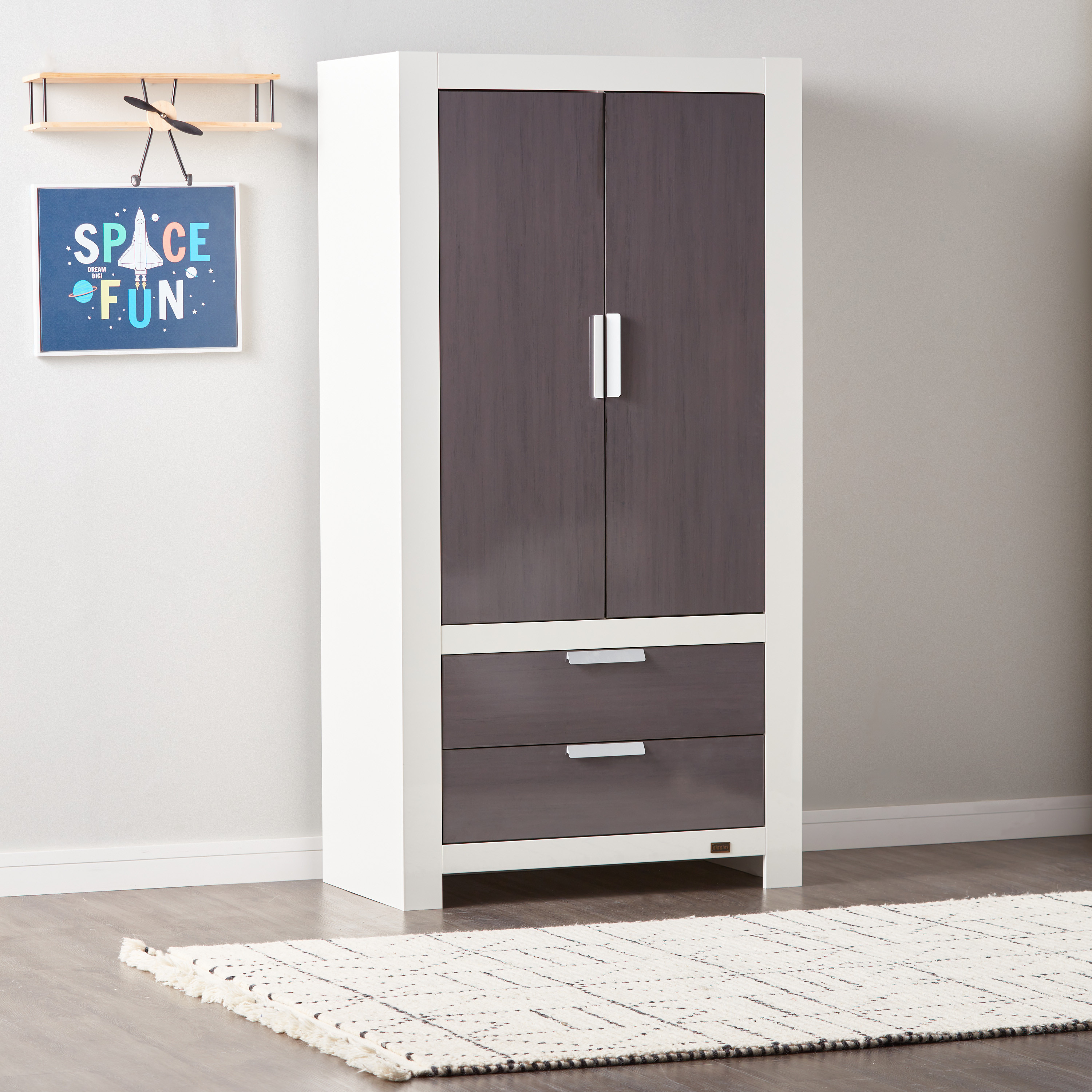 Buy Giggles Brooklyn Wardrobe with 2 Drawers Online Mothercare Bahrain